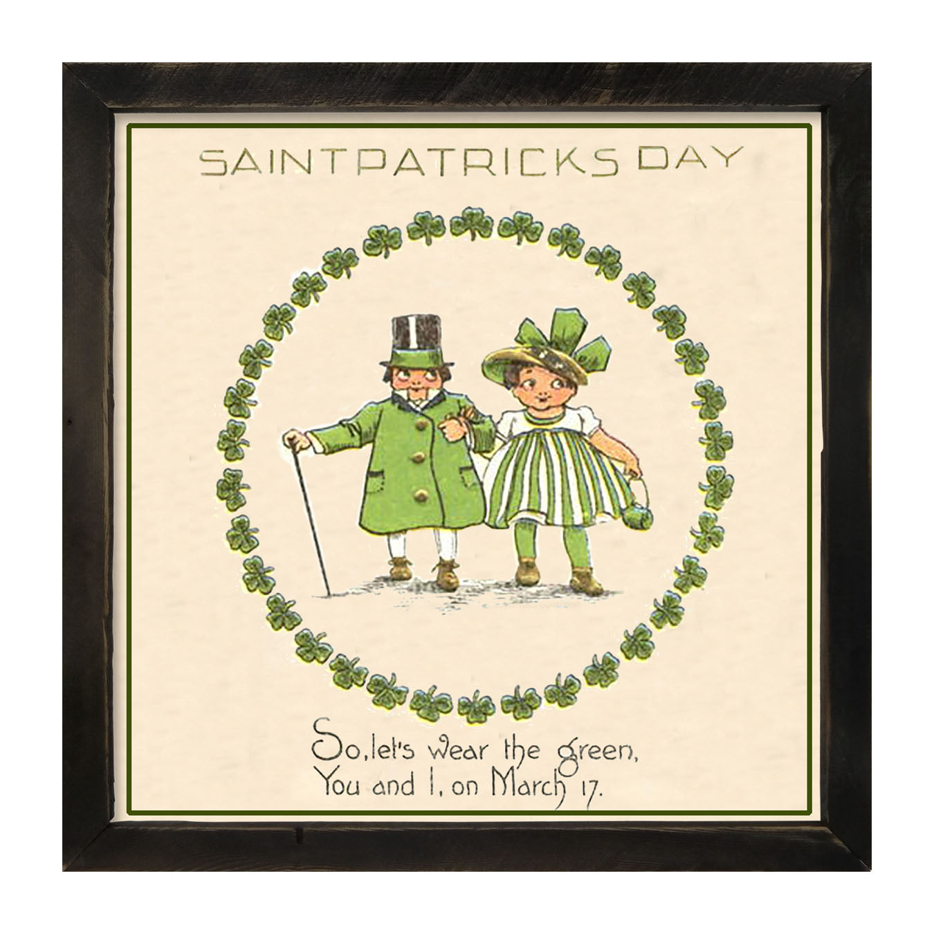 Wear Green on St. Patrick's Day - Framed Art