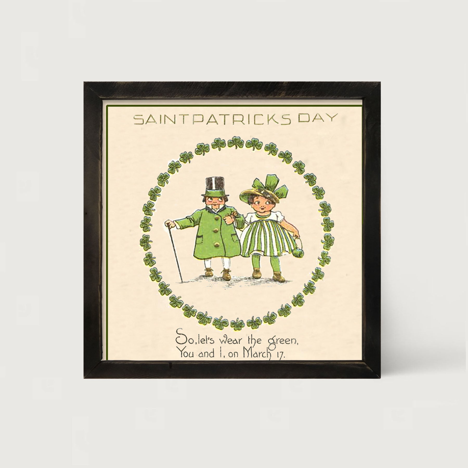 Wear Green on St. Patrick's Day - Framed Art