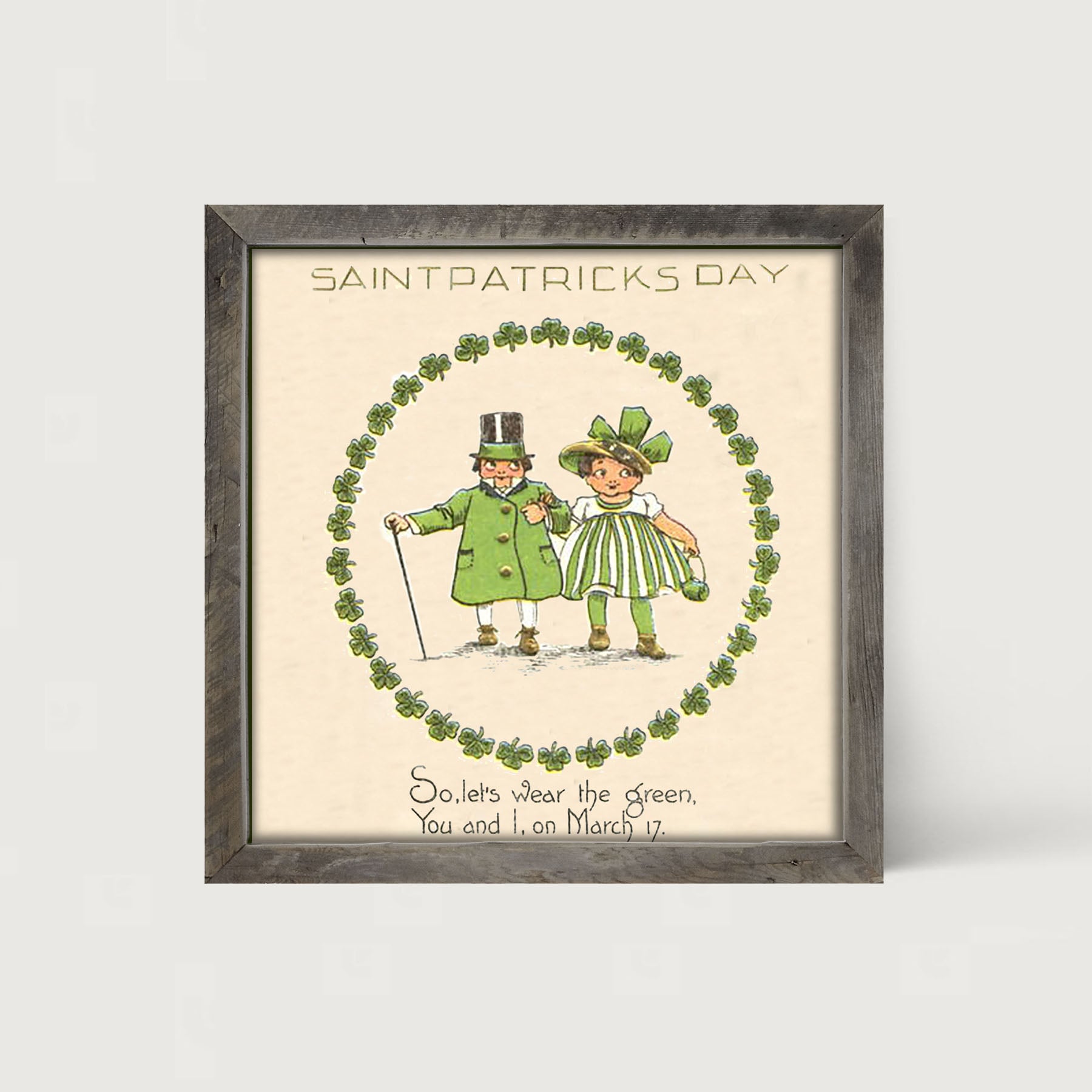 Wear Green on St. Patrick's Day - Framed Art