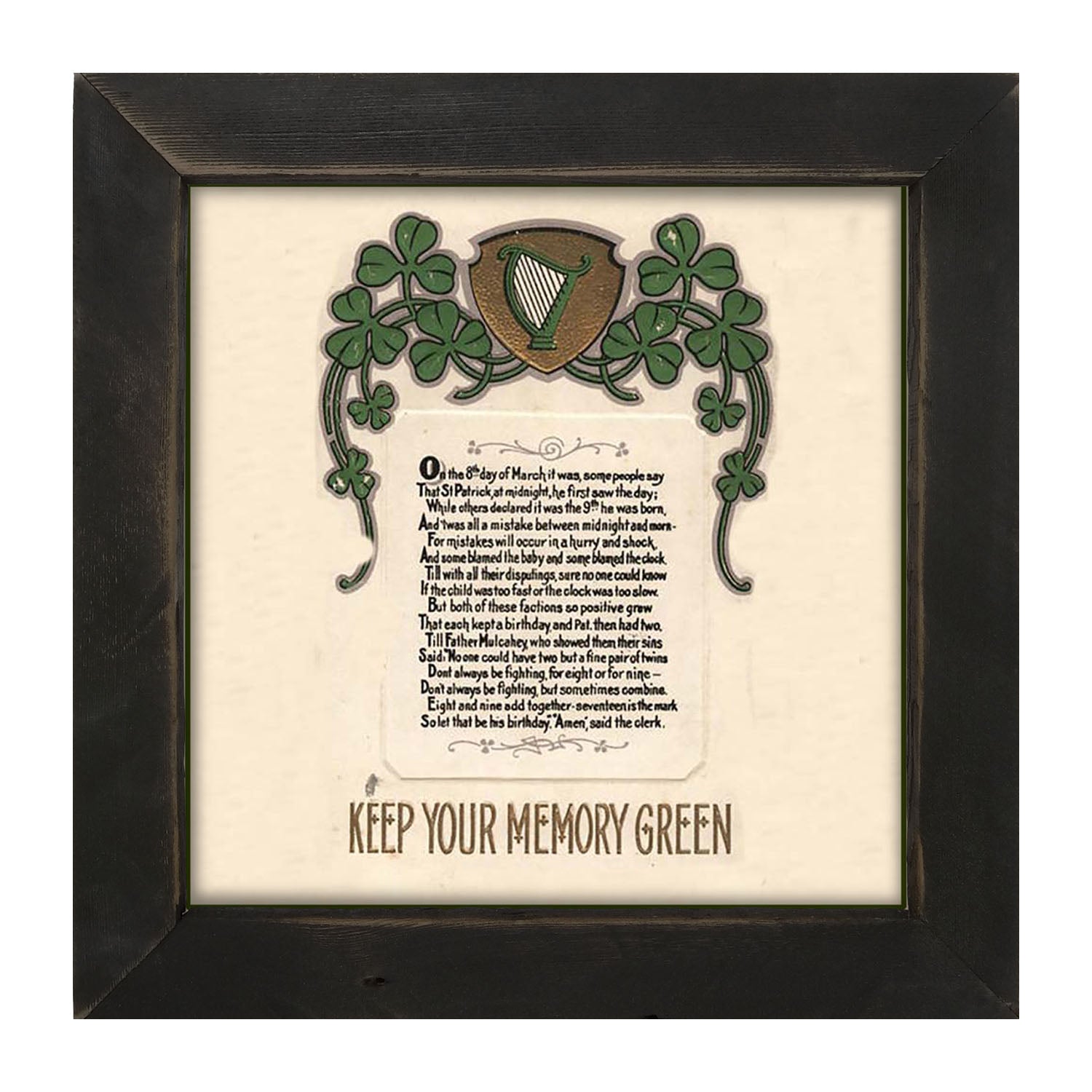 St. Patrick's Day Memories - Framed art