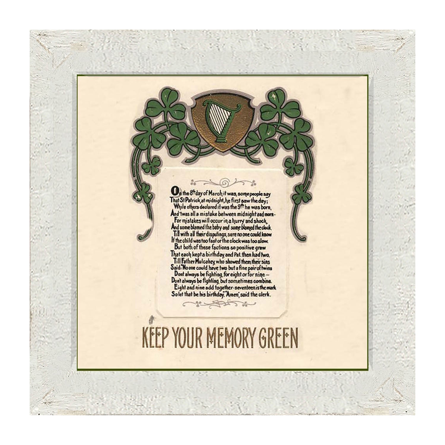 St. Patrick's Day Memories - Framed art