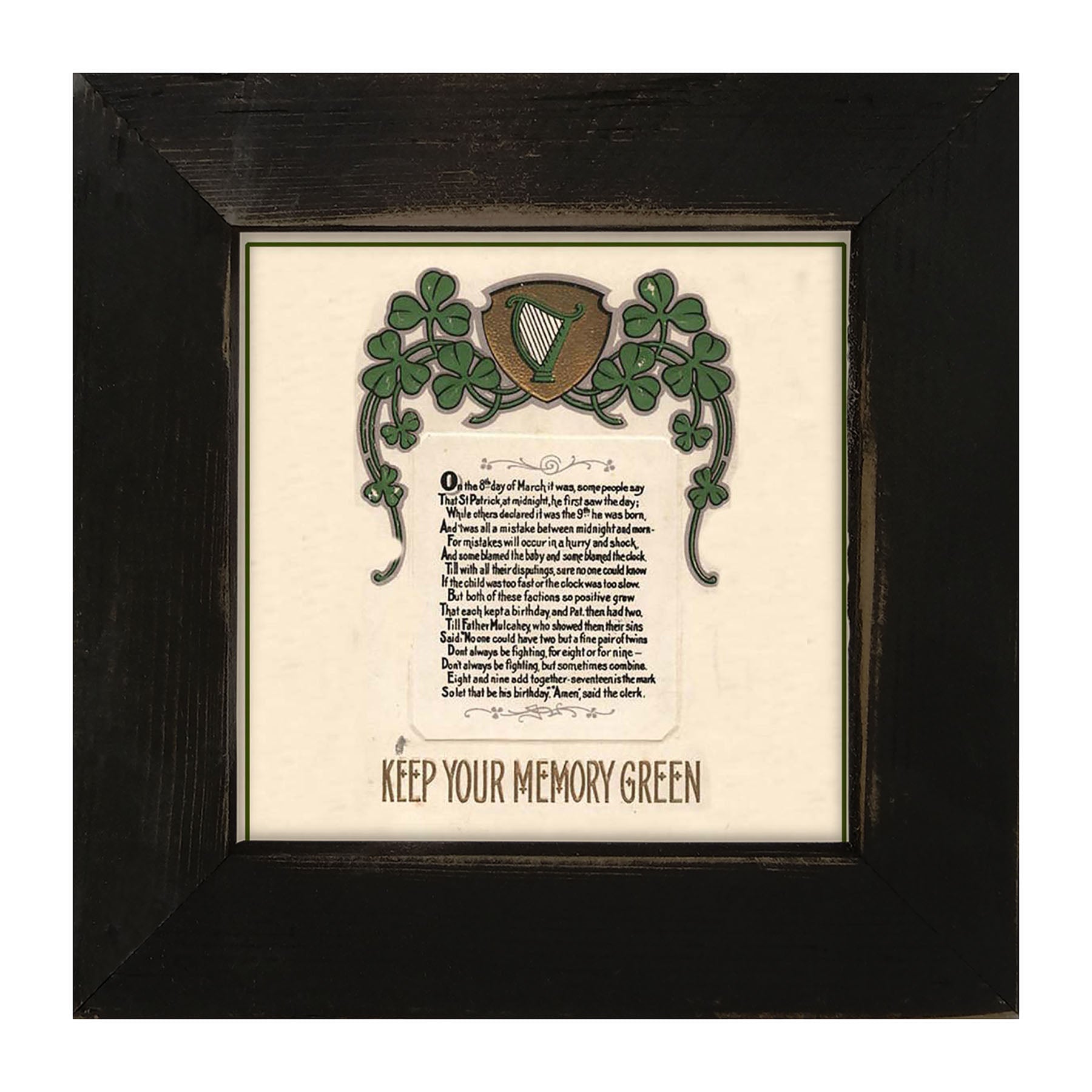 St. Patrick's Day Memories - Framed art