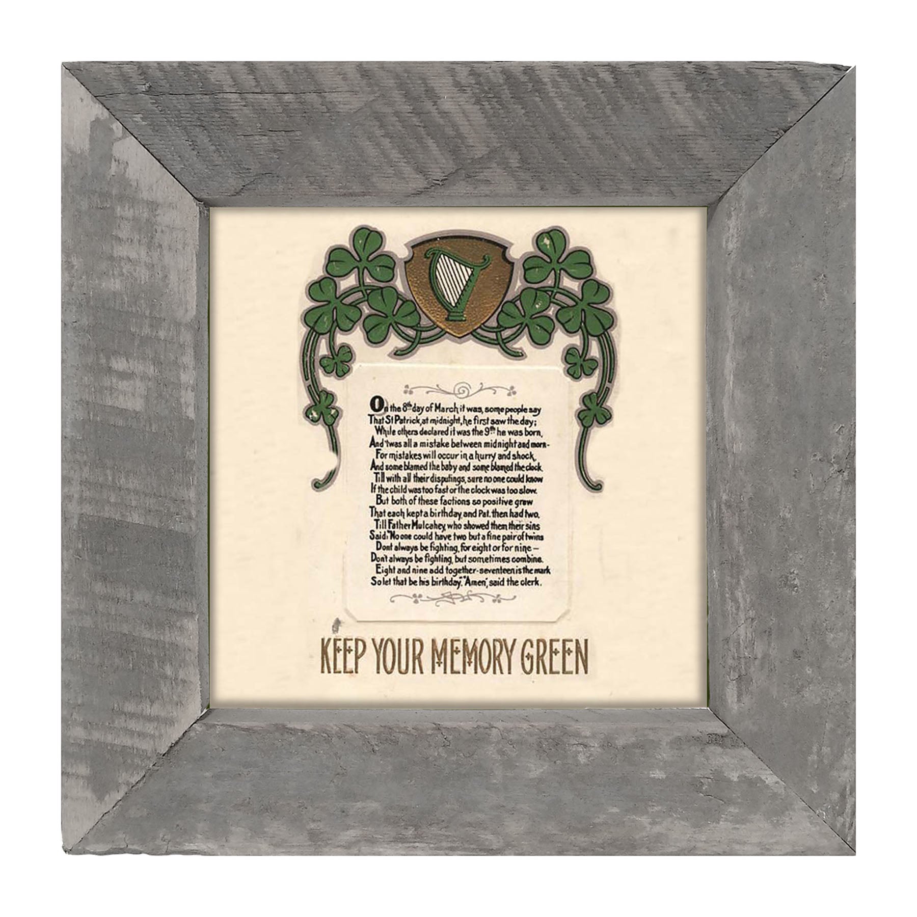 St. Patrick's Day Memories - Framed art