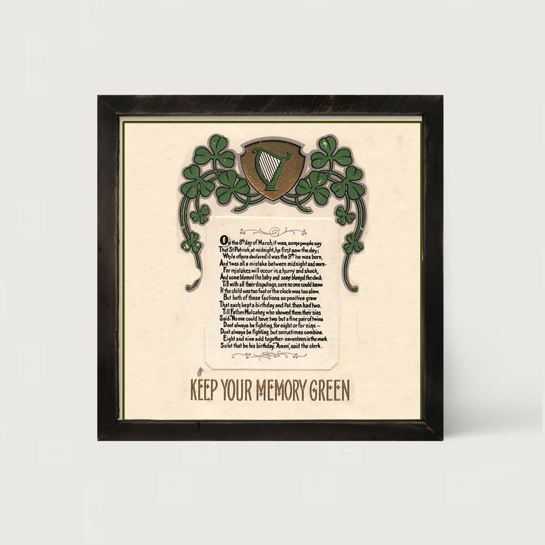 St. Patrick's Day Memories - Framed art