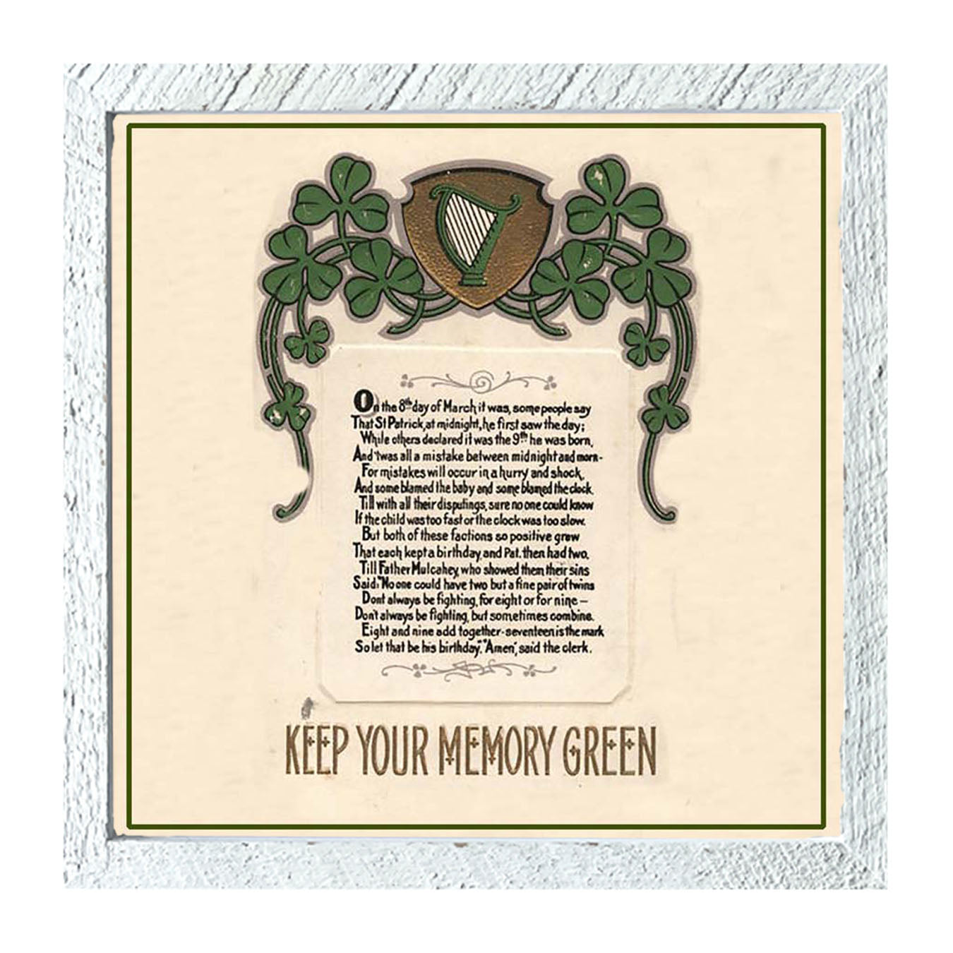 St. Patrick's Day Memories - Framed art