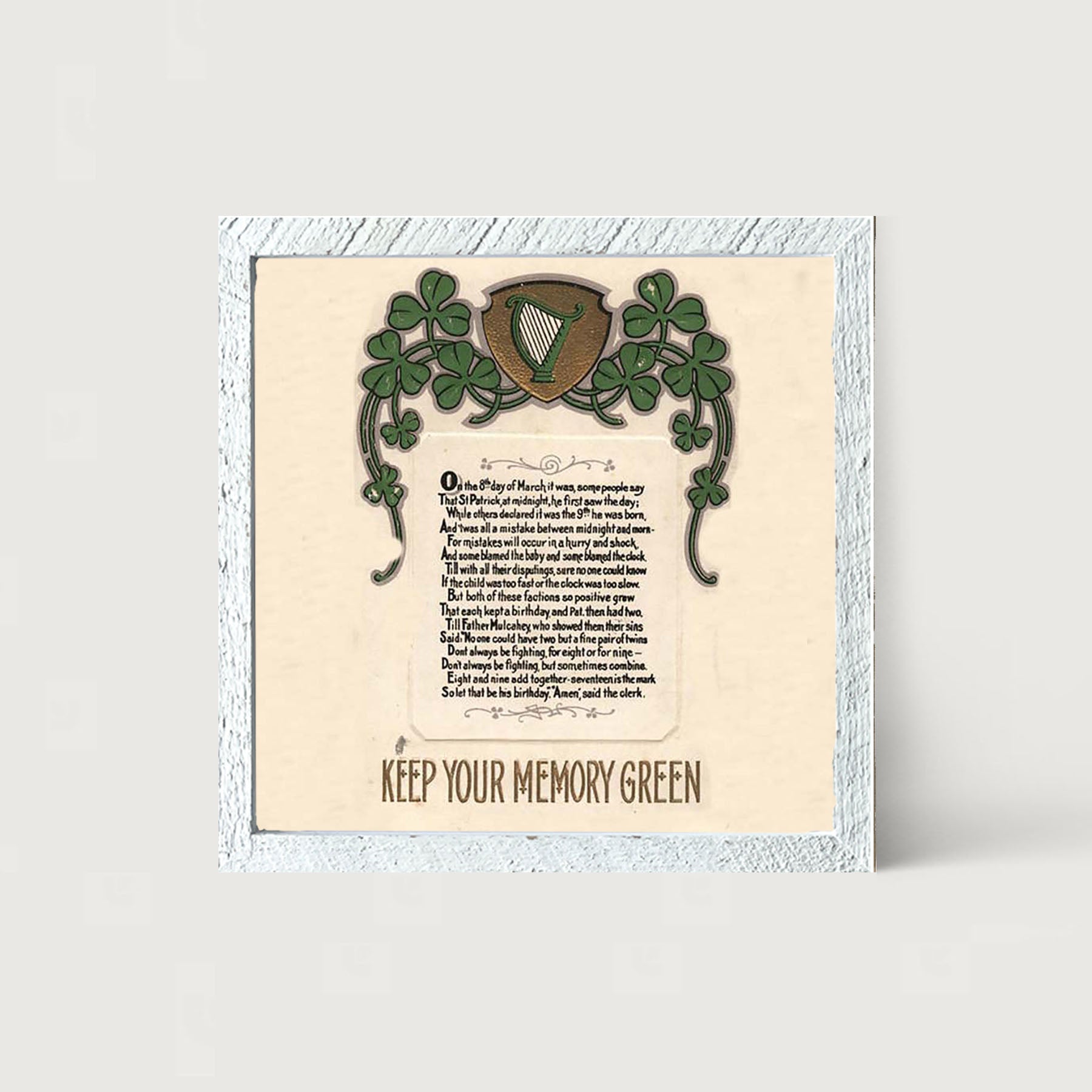 St. Patrick's Day Memories - Framed art