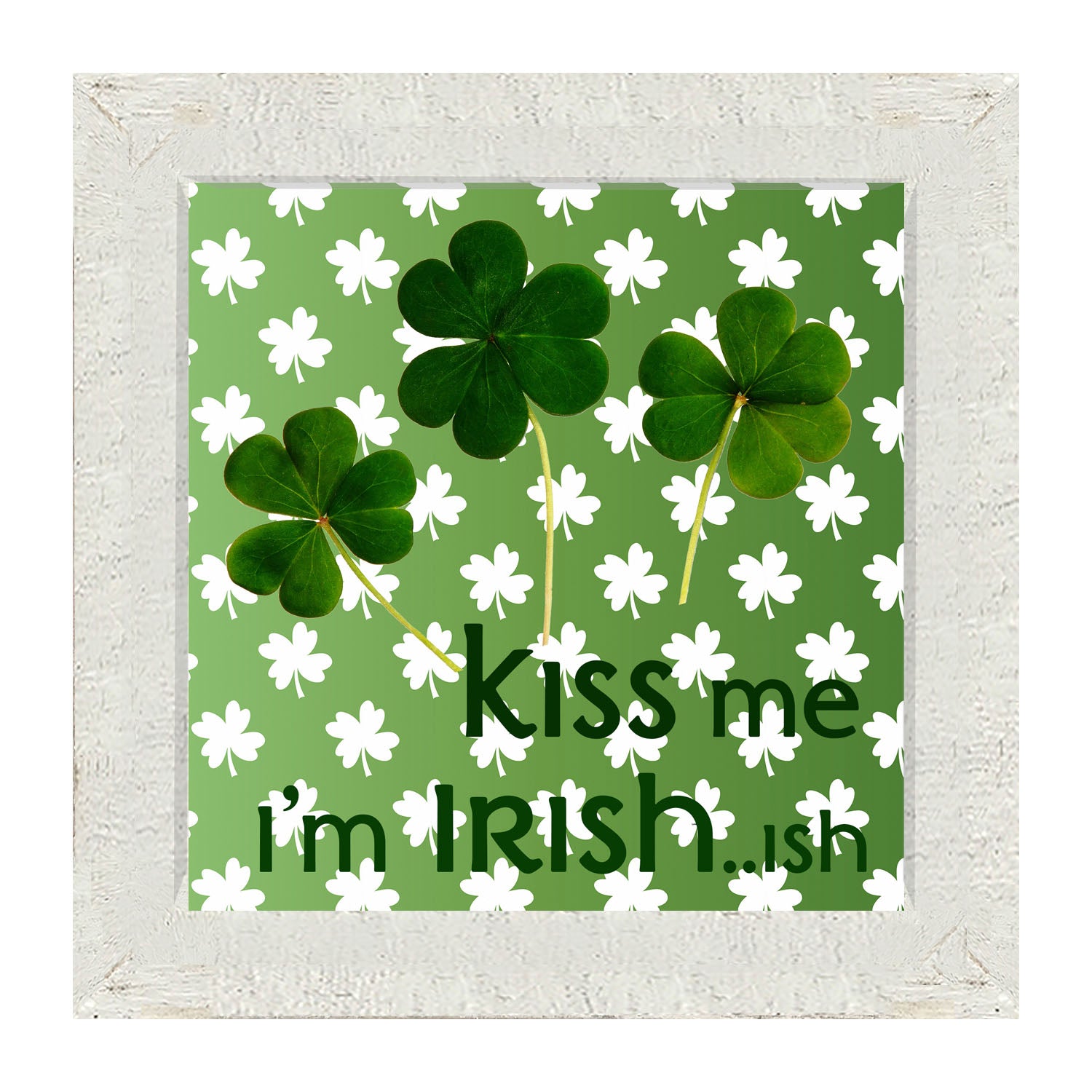 Kiss Me I'm Irish...ish - Framed art