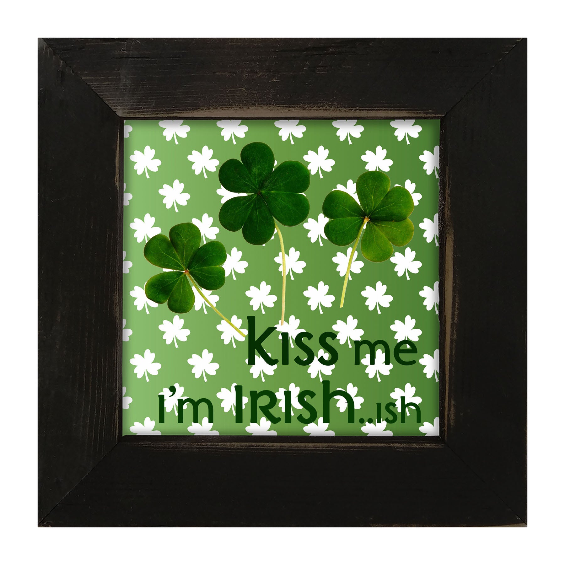 Kiss Me I'm Irish...ish - Framed art