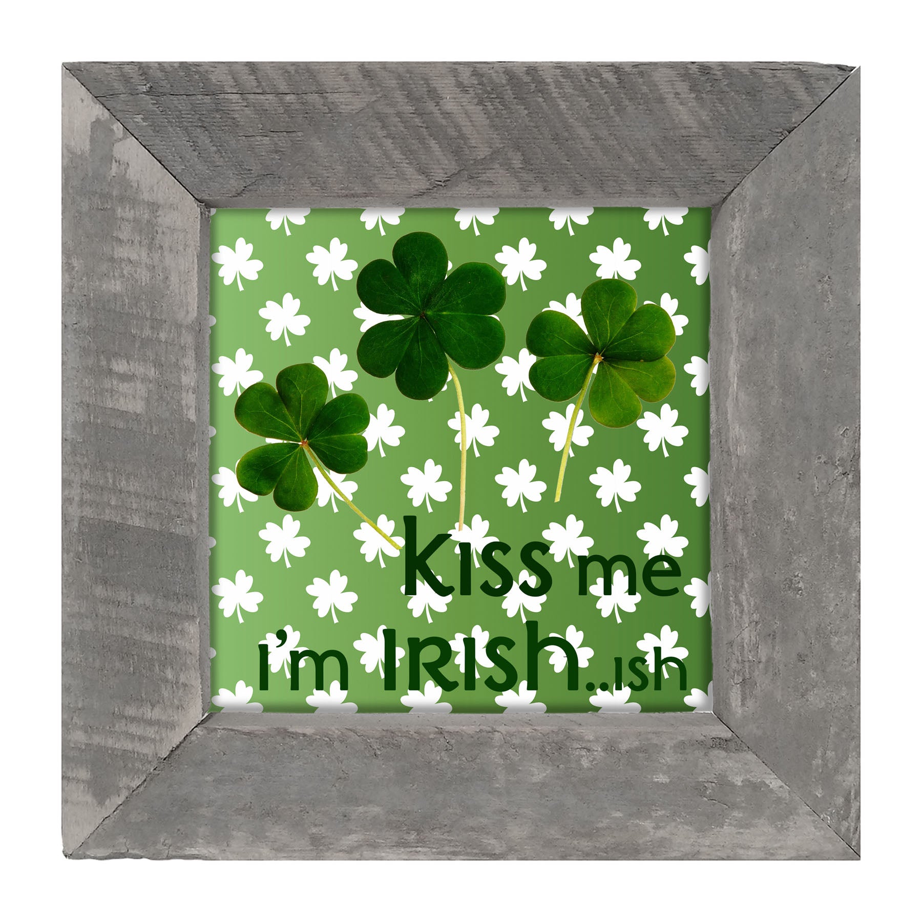 Kiss Me I'm Irish...ish - Framed art