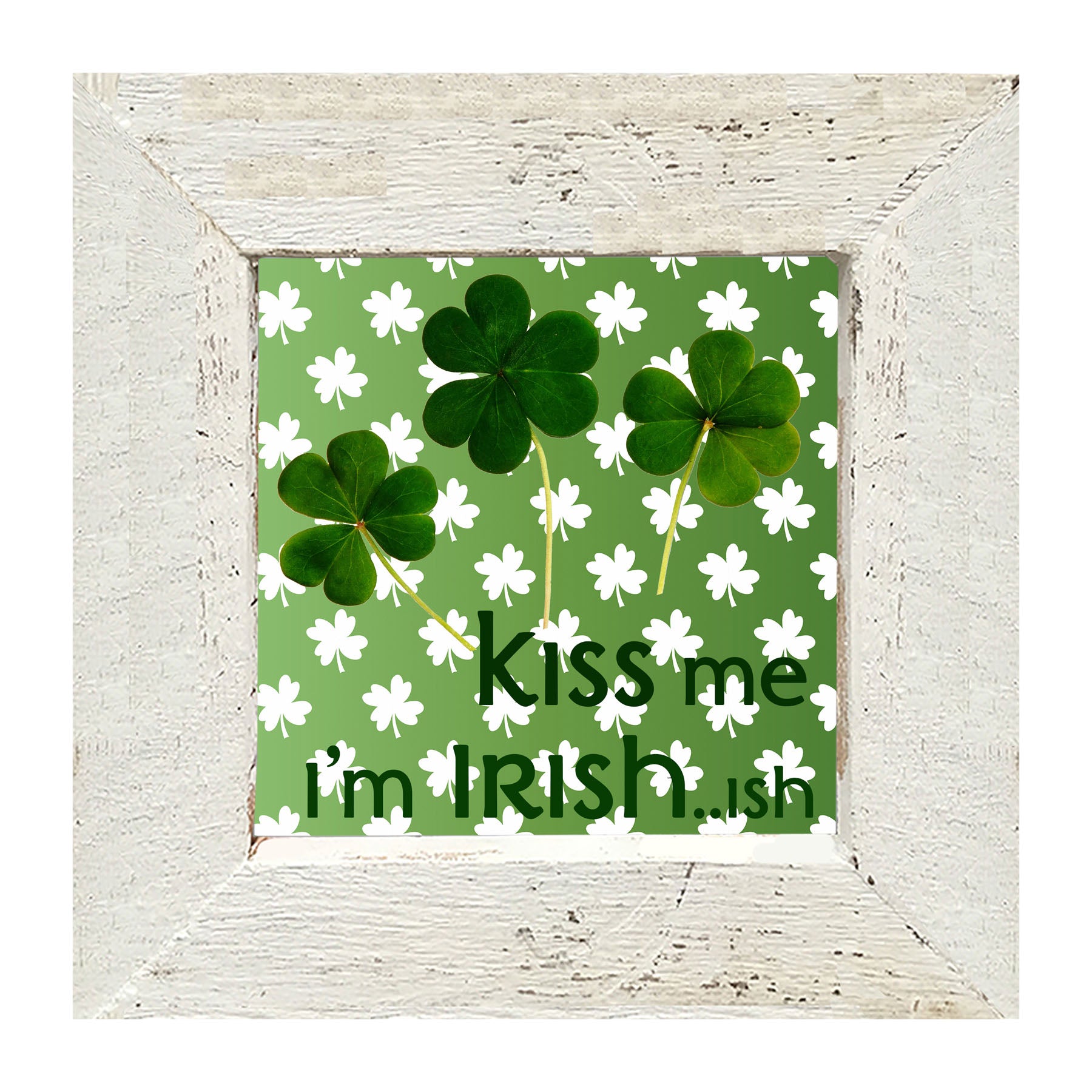 Kiss Me I'm Irish...ish - Framed art