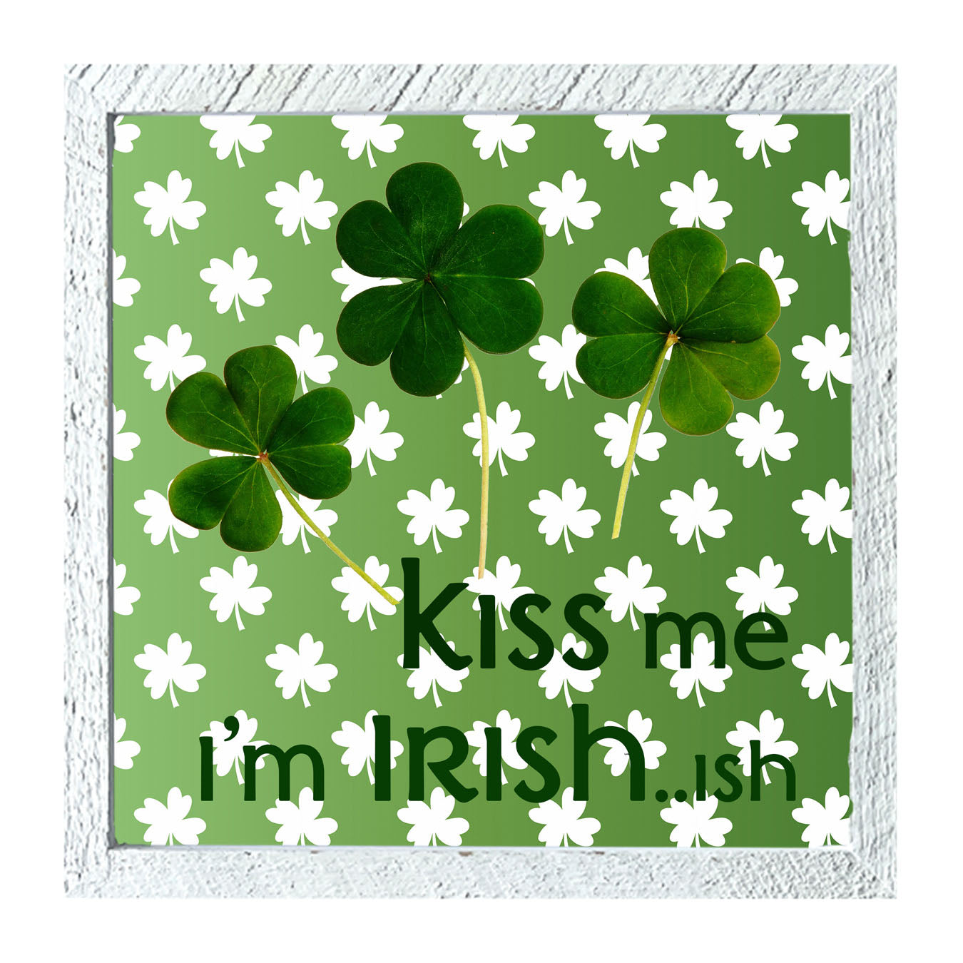 Kiss Me I'm Irish...ish - Framed art