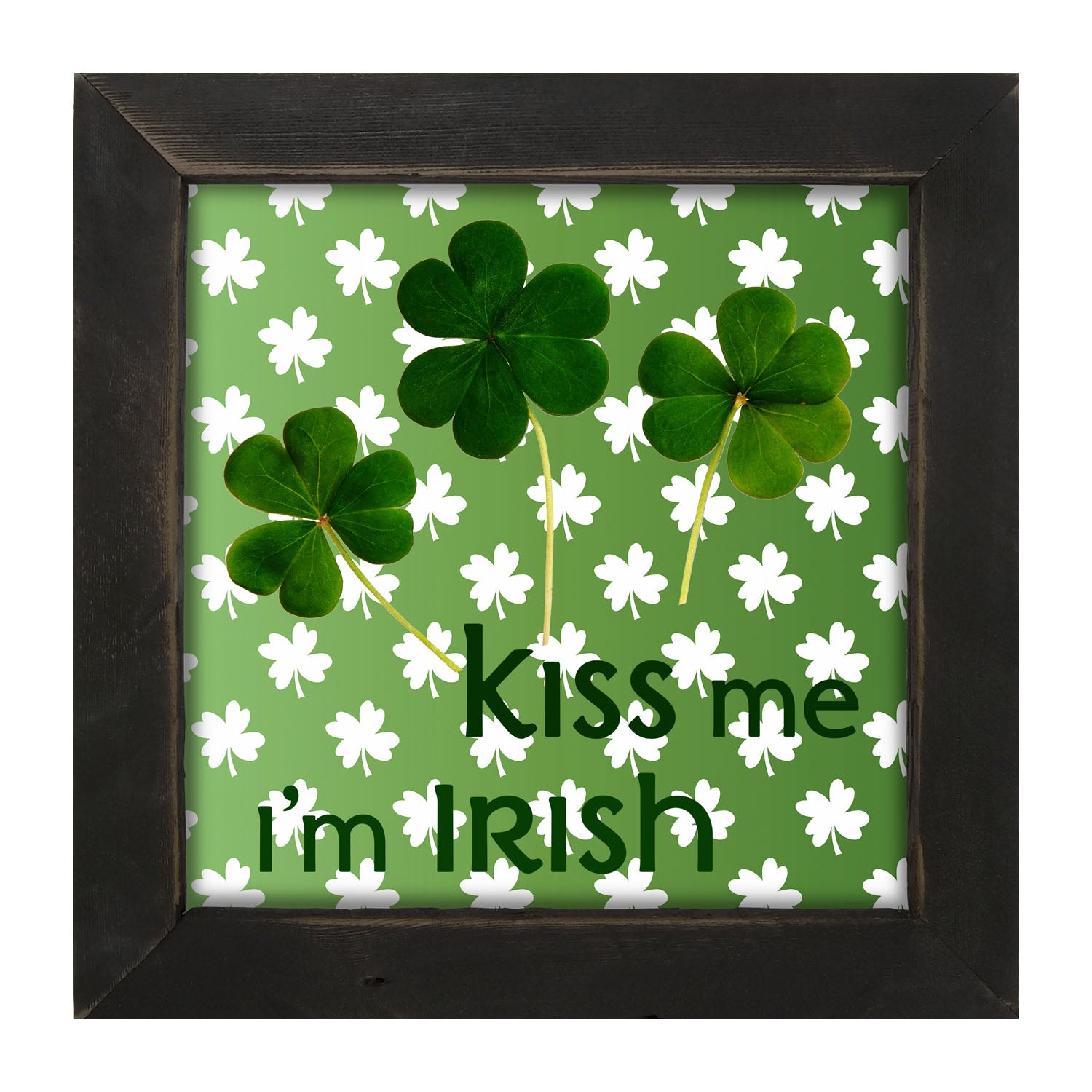 Kiss Me I'm Irish - Framed art