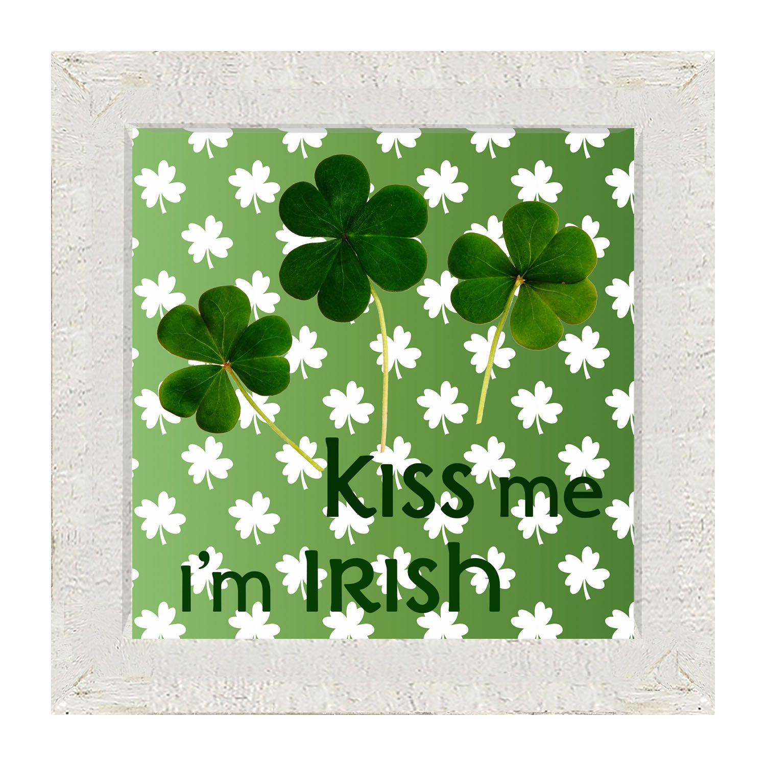 Kiss Me I'm Irish - Framed art