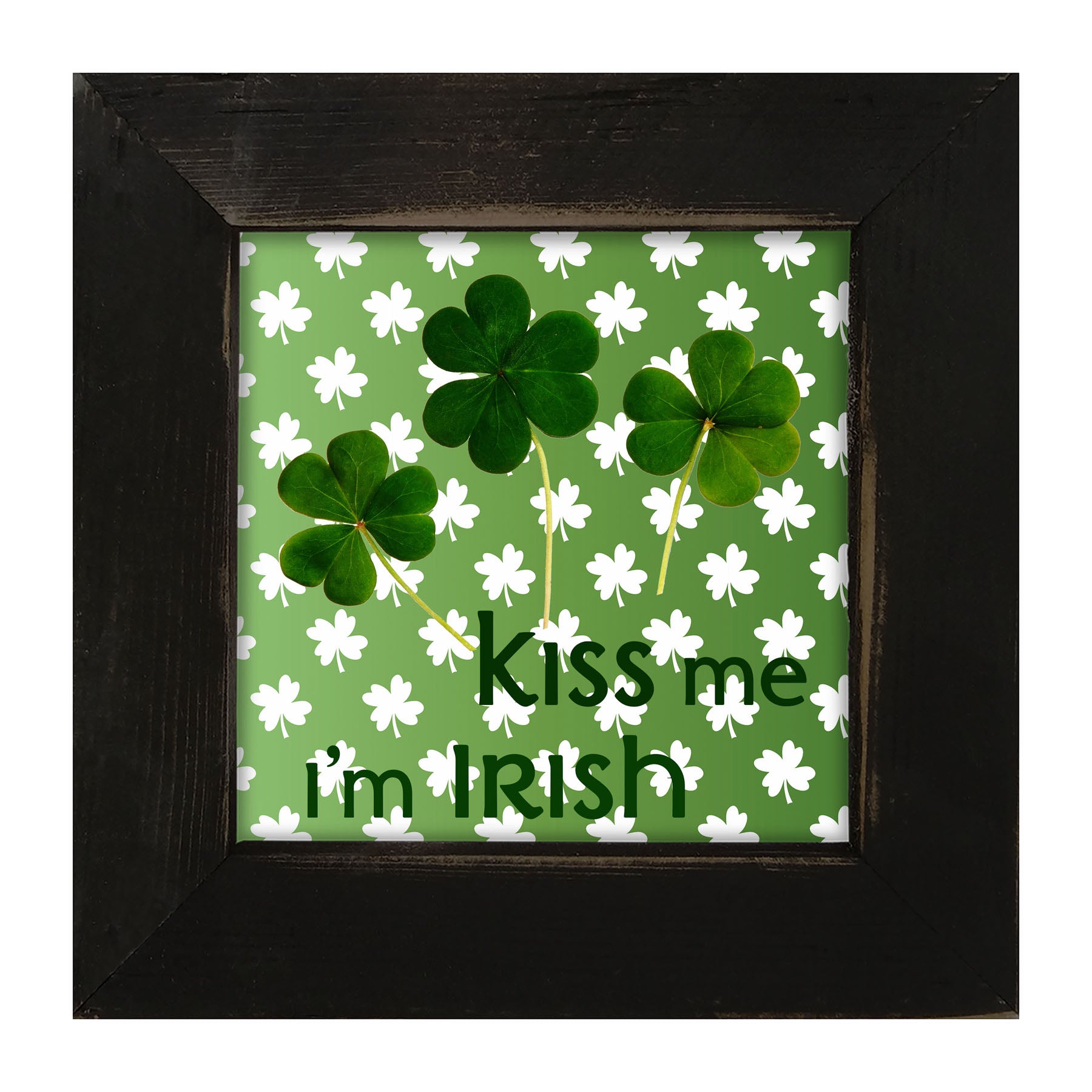 Kiss Me I'm Irish - Framed art