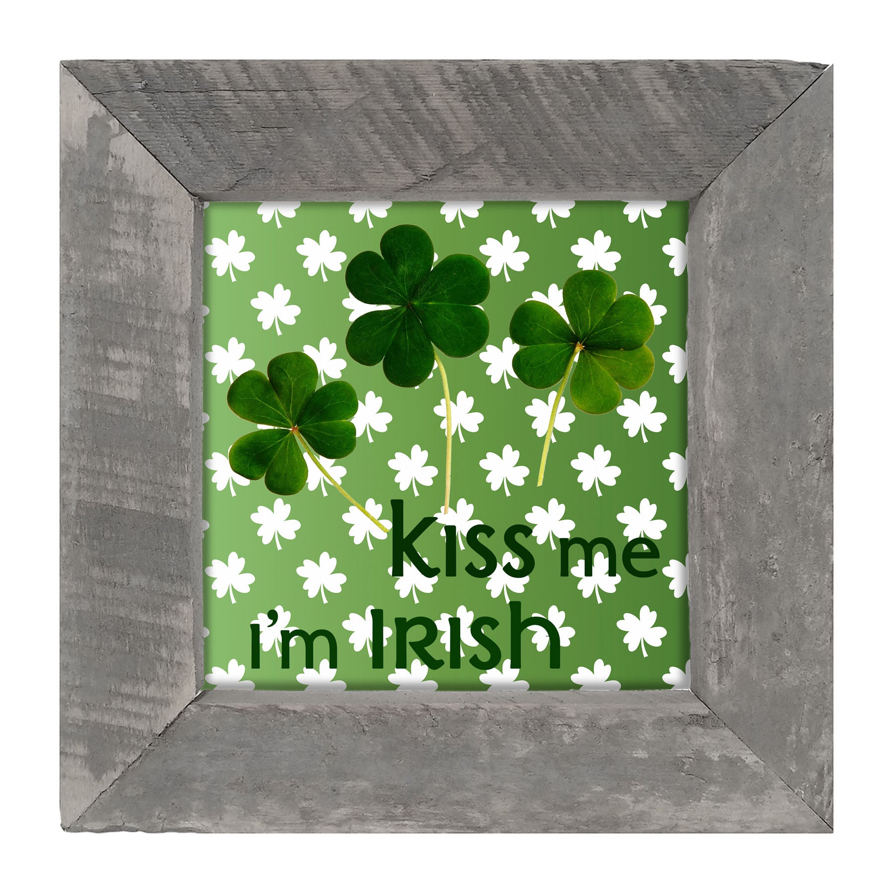 Kiss Me I'm Irish - Framed art