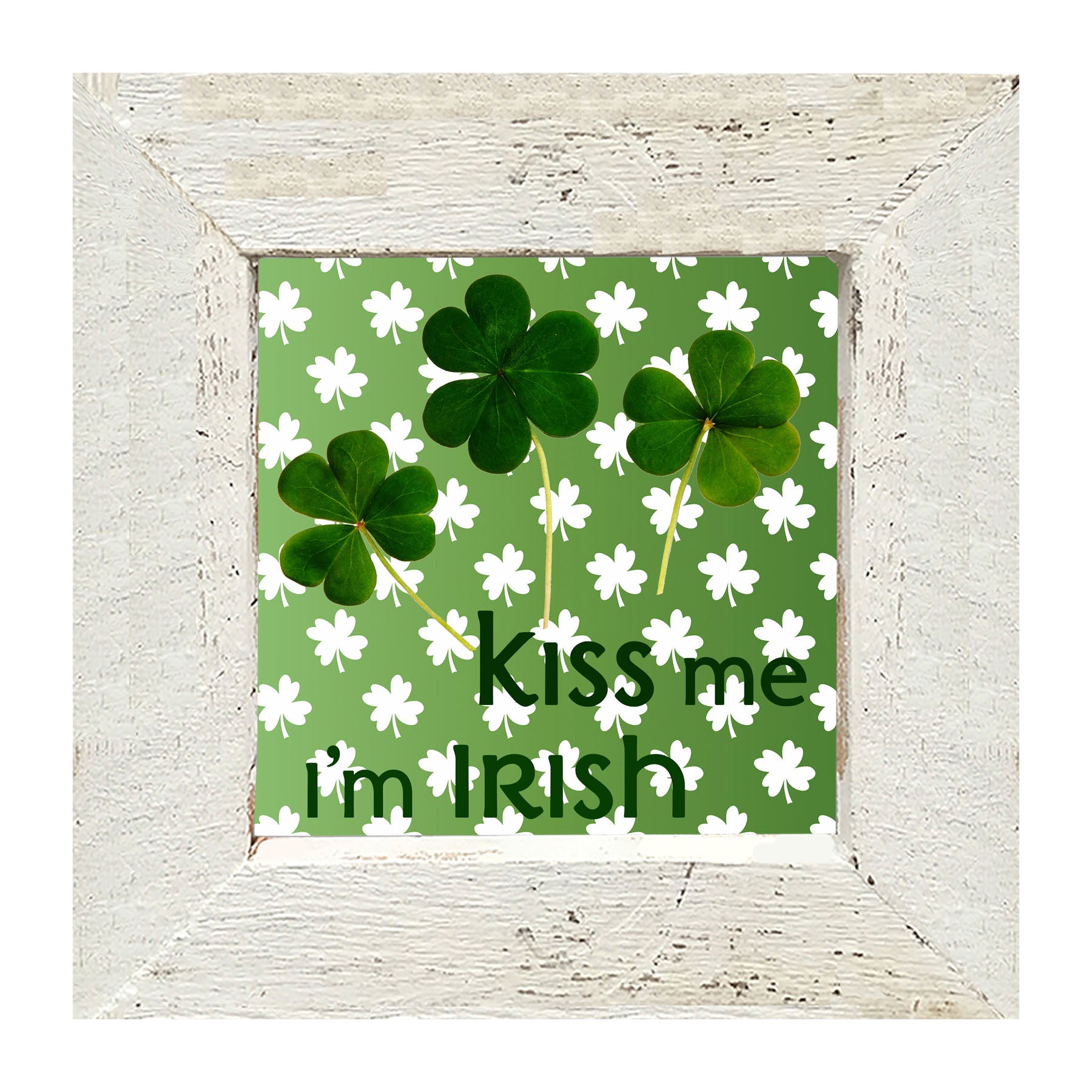Kiss Me I'm Irish - Framed art