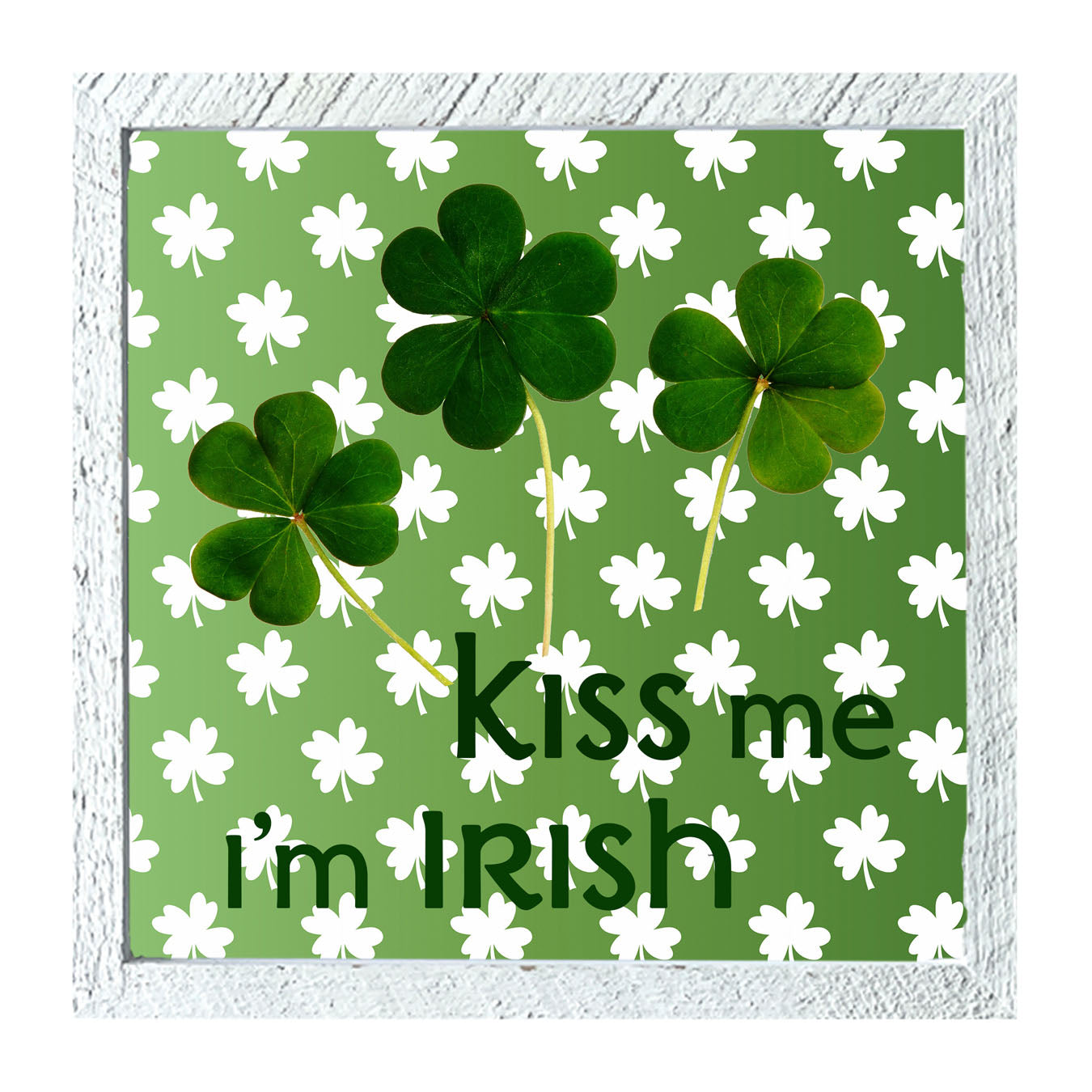 Kiss Me I'm Irish - Framed art