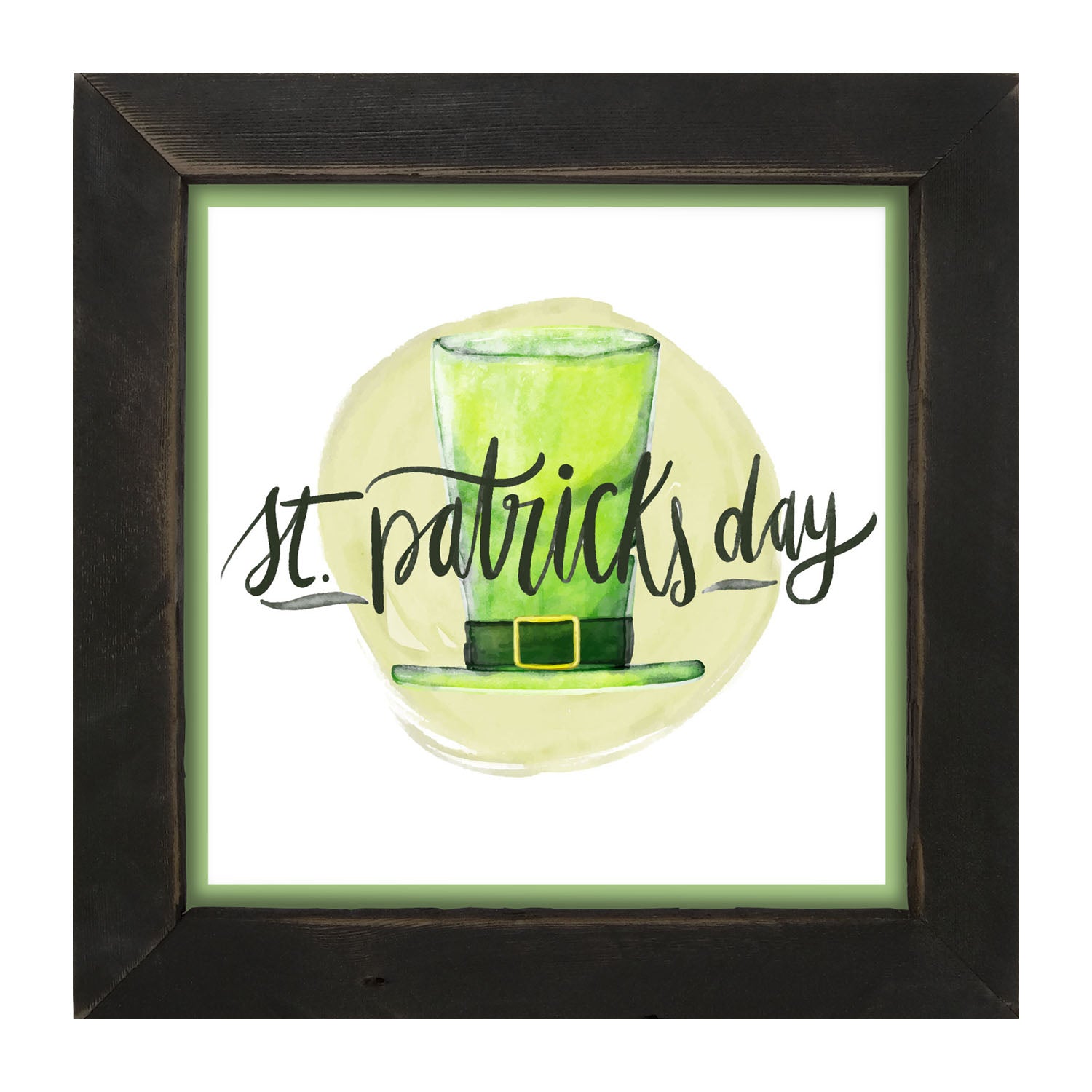 St. Patrick's Day Top Hat - Framed art