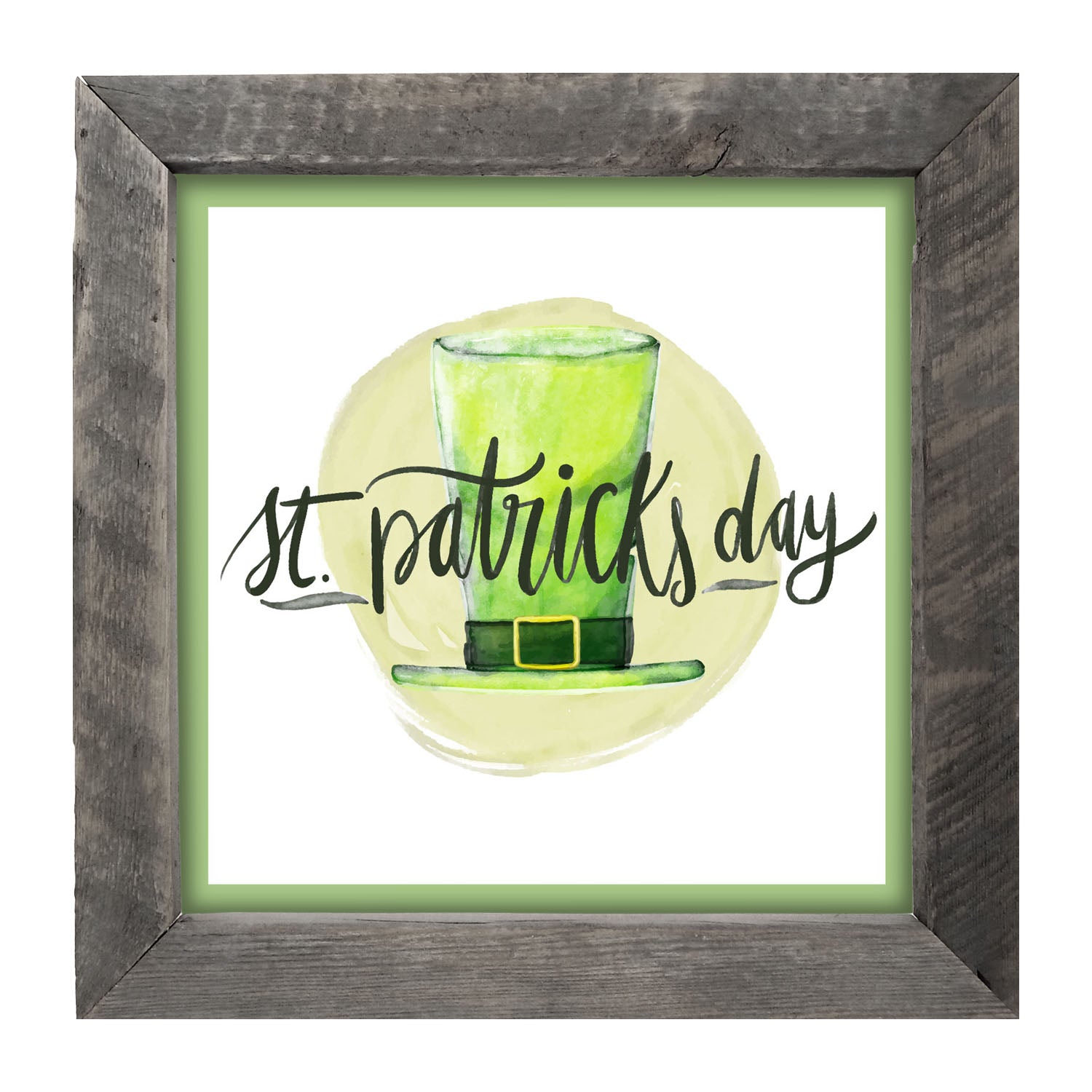St. Patrick's Day Top Hat - Framed art