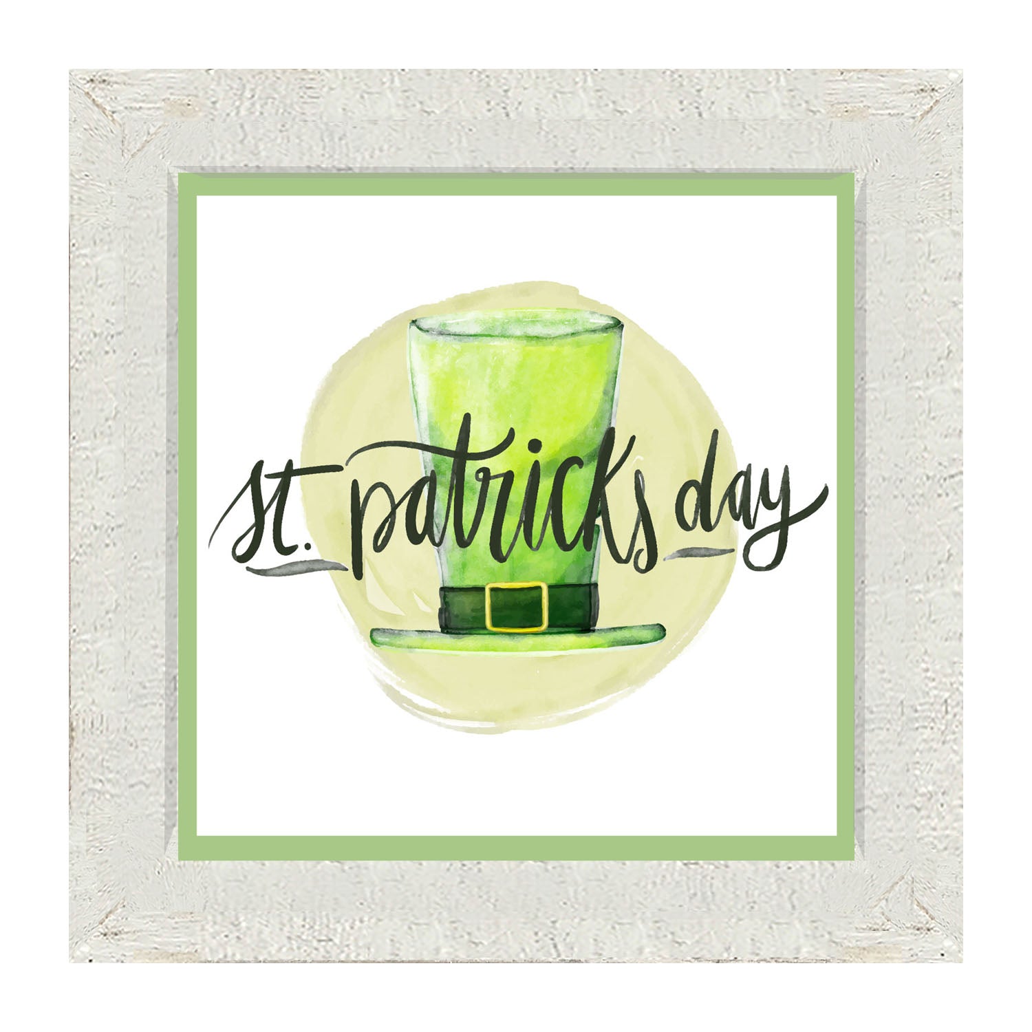 St. Patrick's Day Top Hat - Framed art