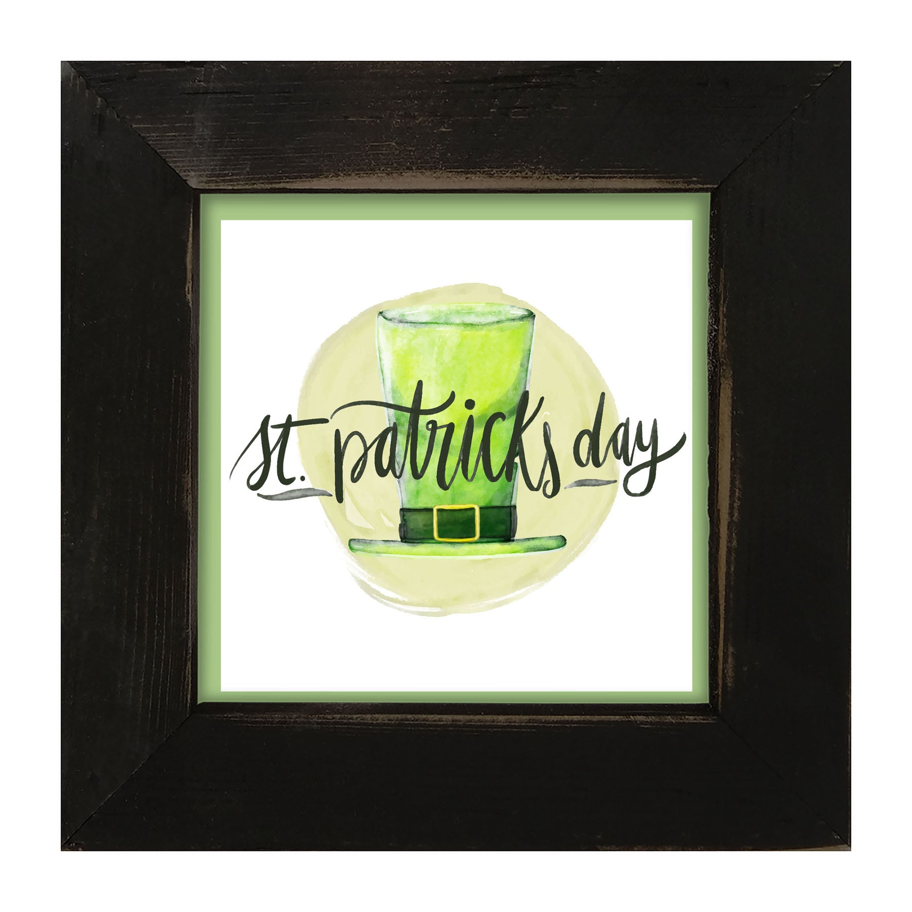 St. Patrick's Day Top Hat - Framed art