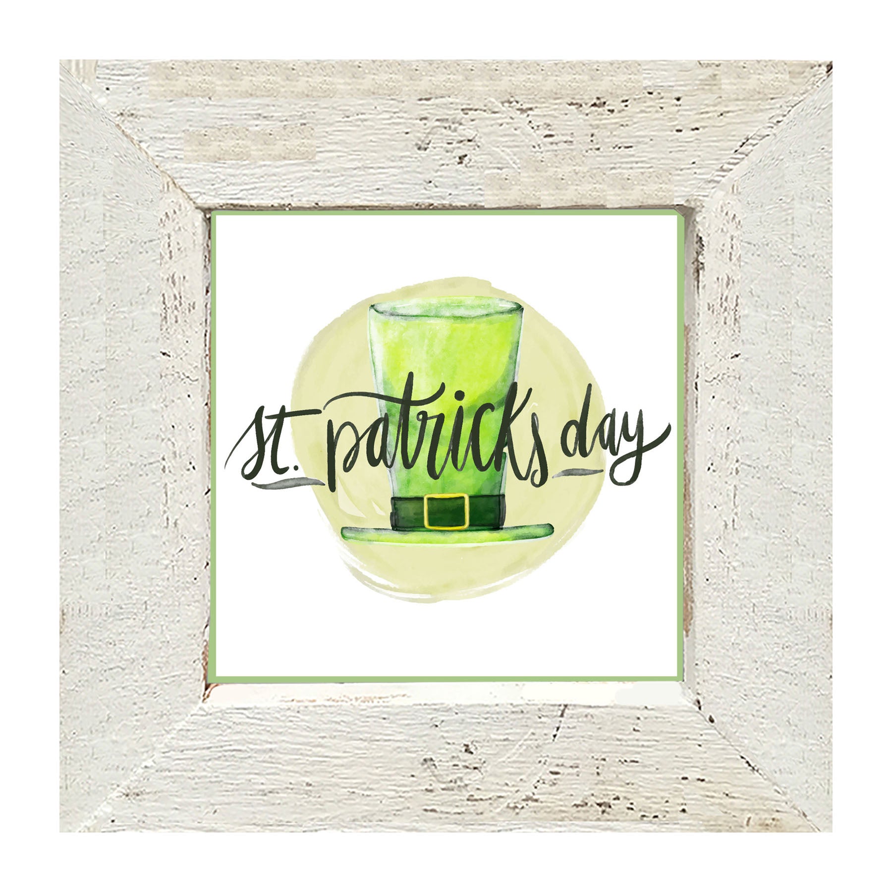 St. Patrick's Day Top Hat - Framed art