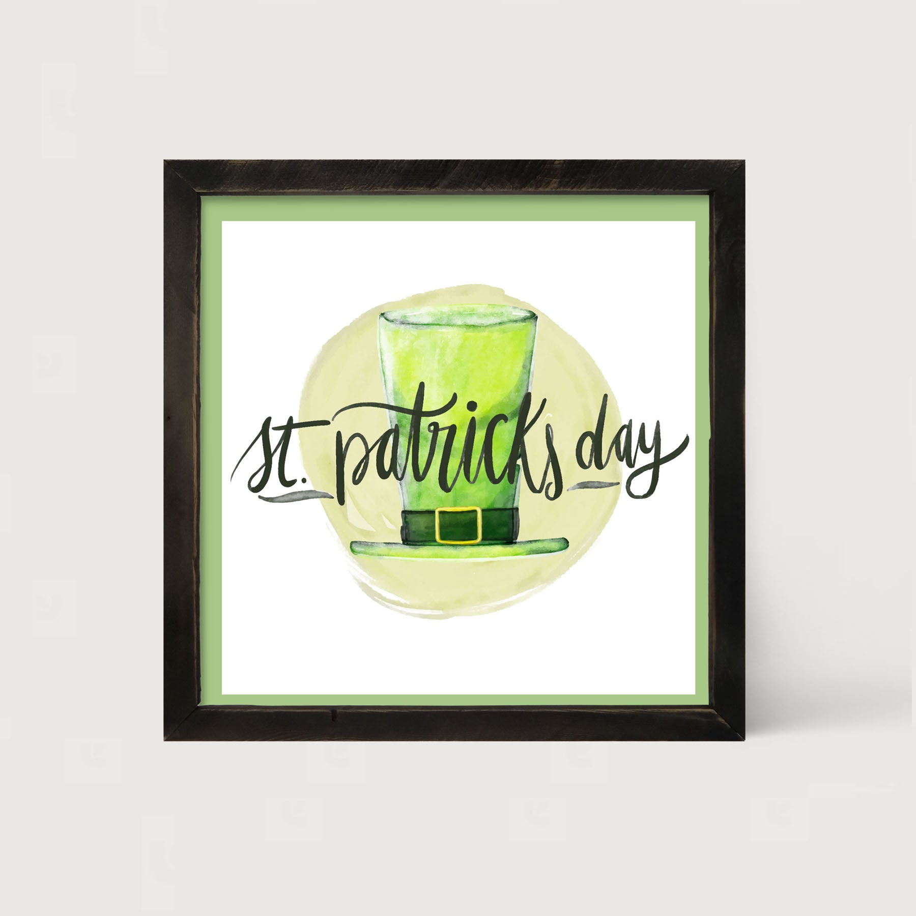 St. Patrick's Day Top Hat - Framed art