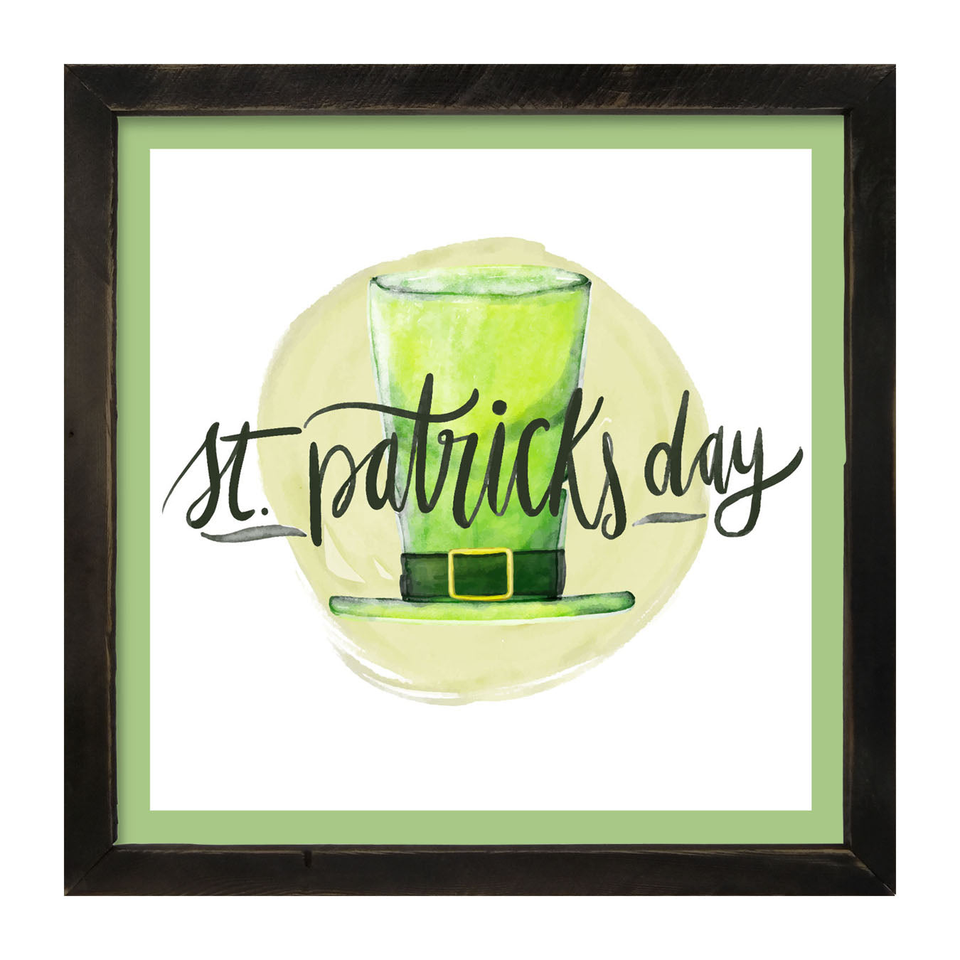 St. Patrick's Day Top Hat - Framed art