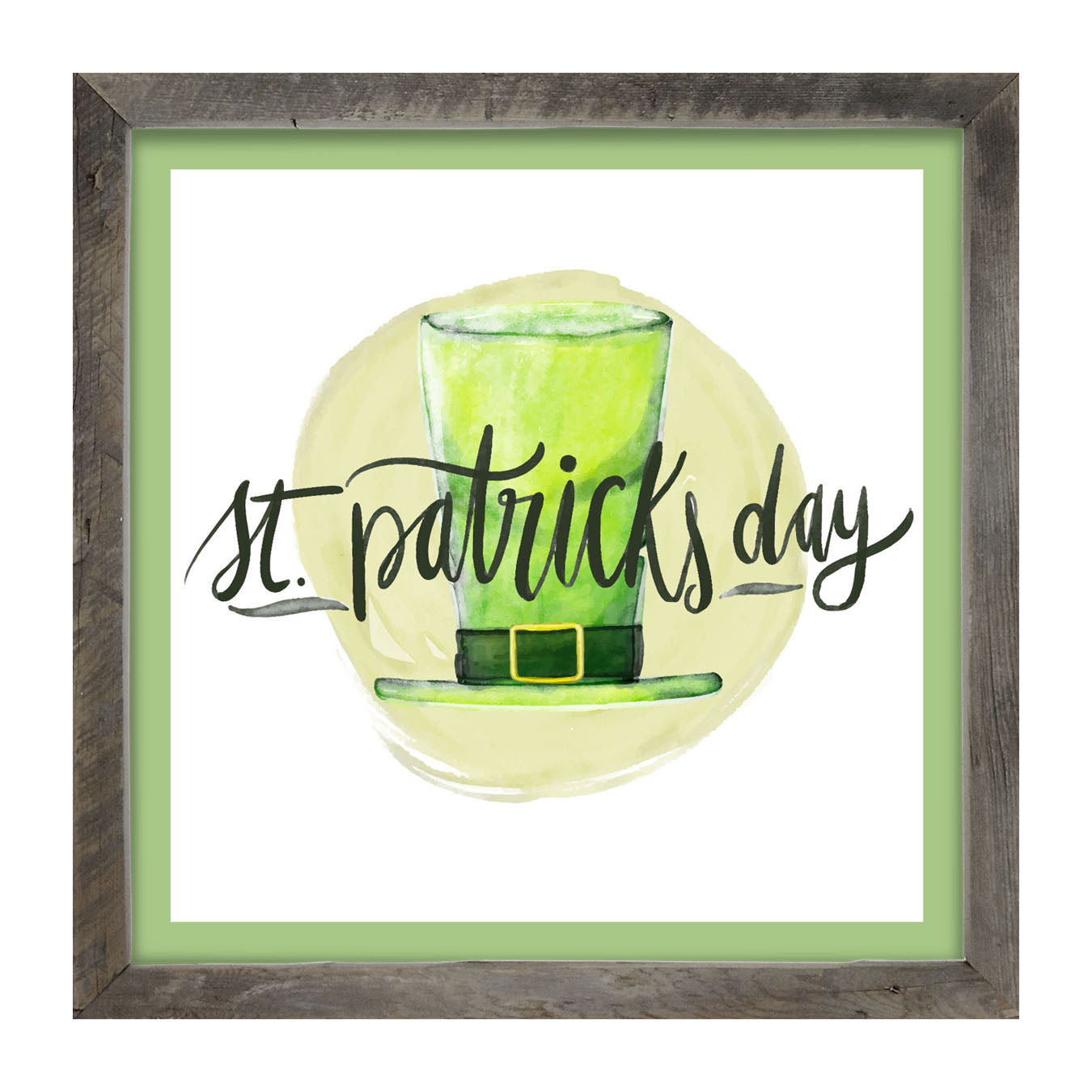 St. Patrick's Day Top Hat - Framed art