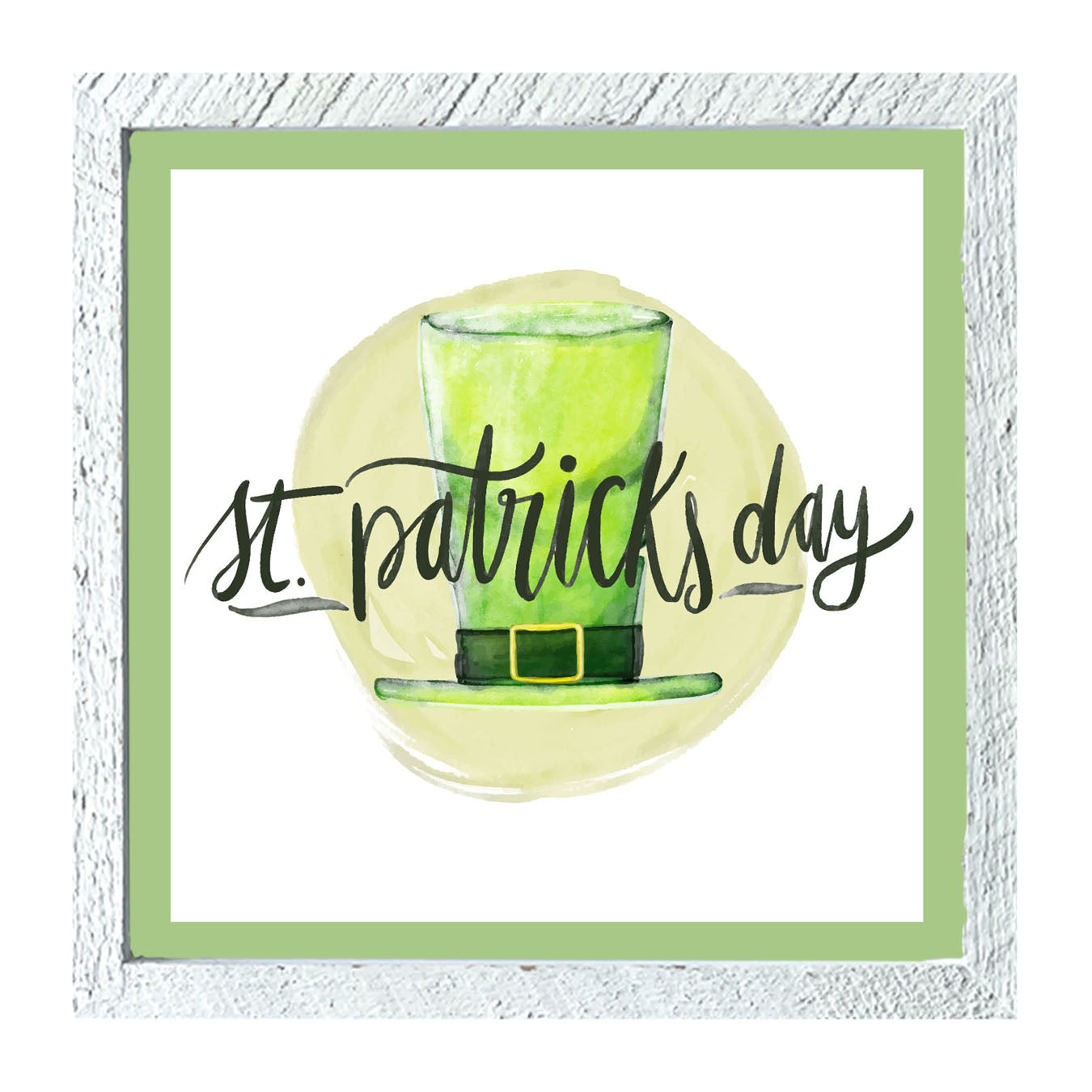 St. Patrick's Day Top Hat - Framed art