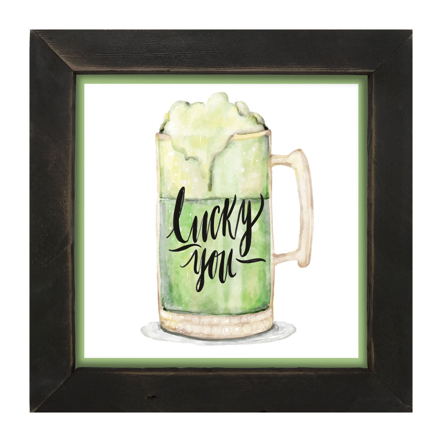 St. Patrick's Day Green Beer - Framed art