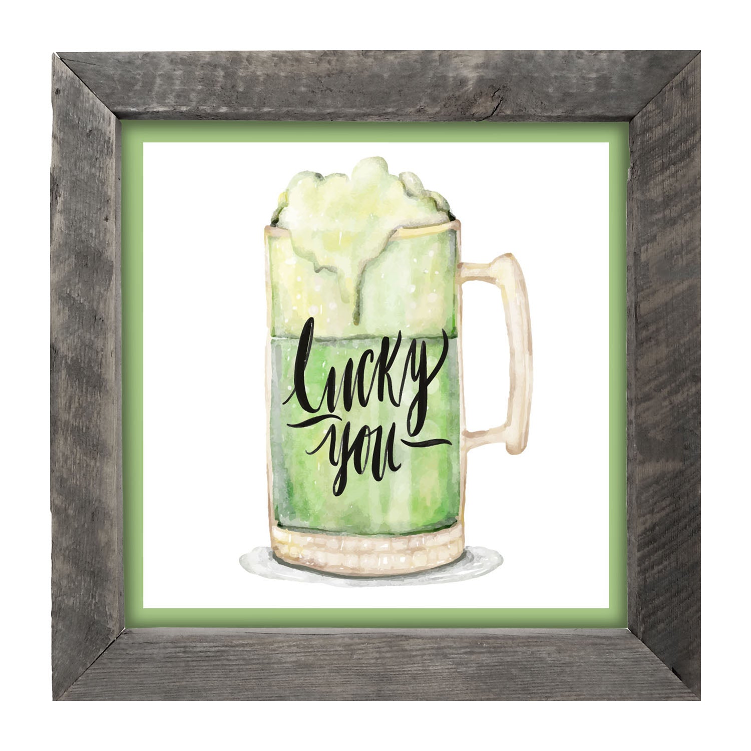 St. Patrick's Day Green Beer - Framed art