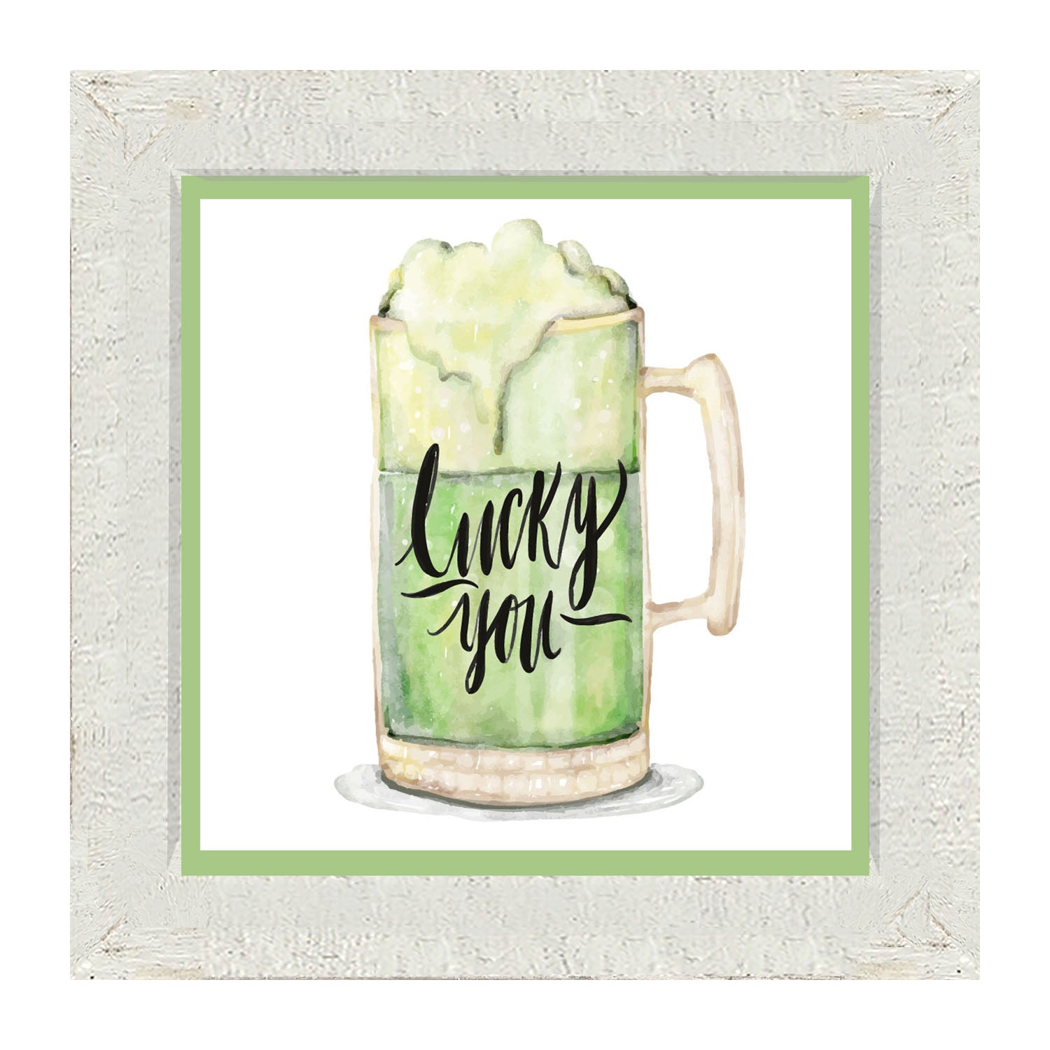 St. Patrick's Day Green Beer - Framed art