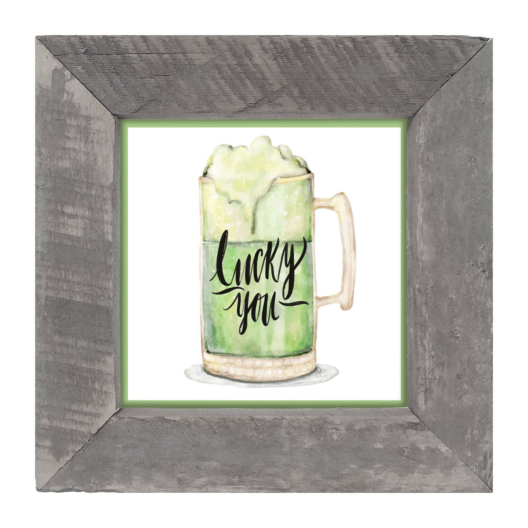 St. Patrick's Day Green Beer - Framed art
