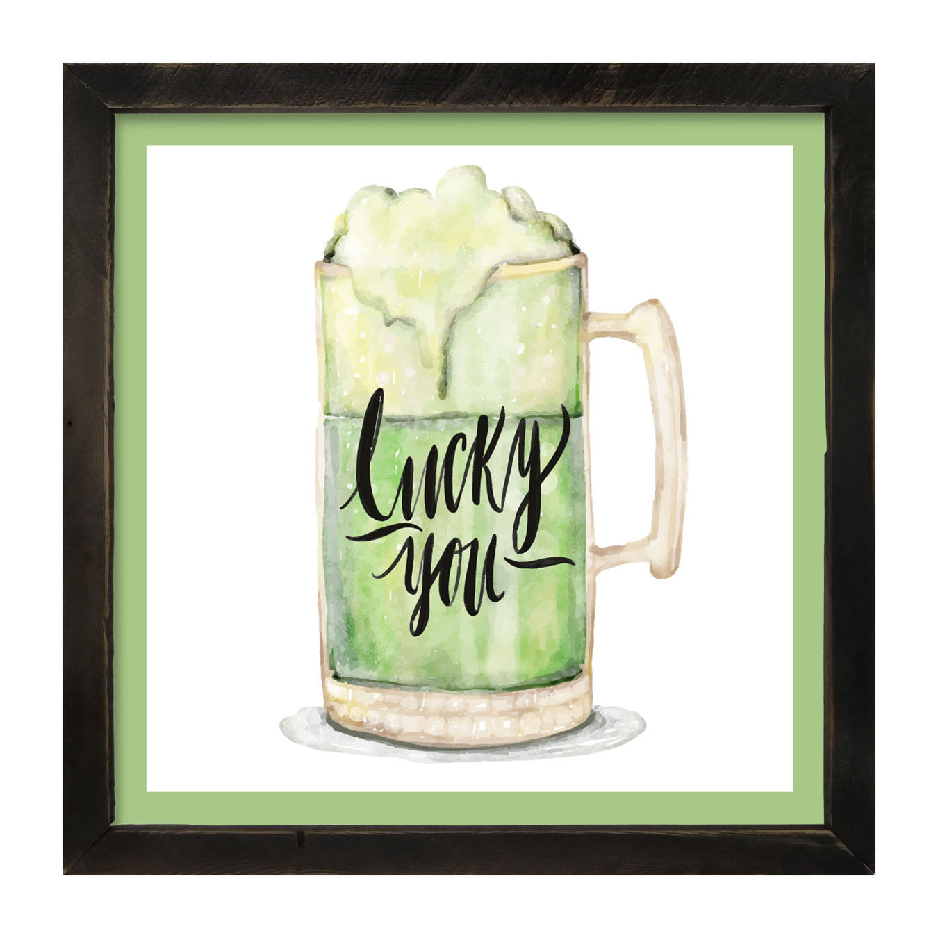 St. Patrick's Day Green Beer - Framed art