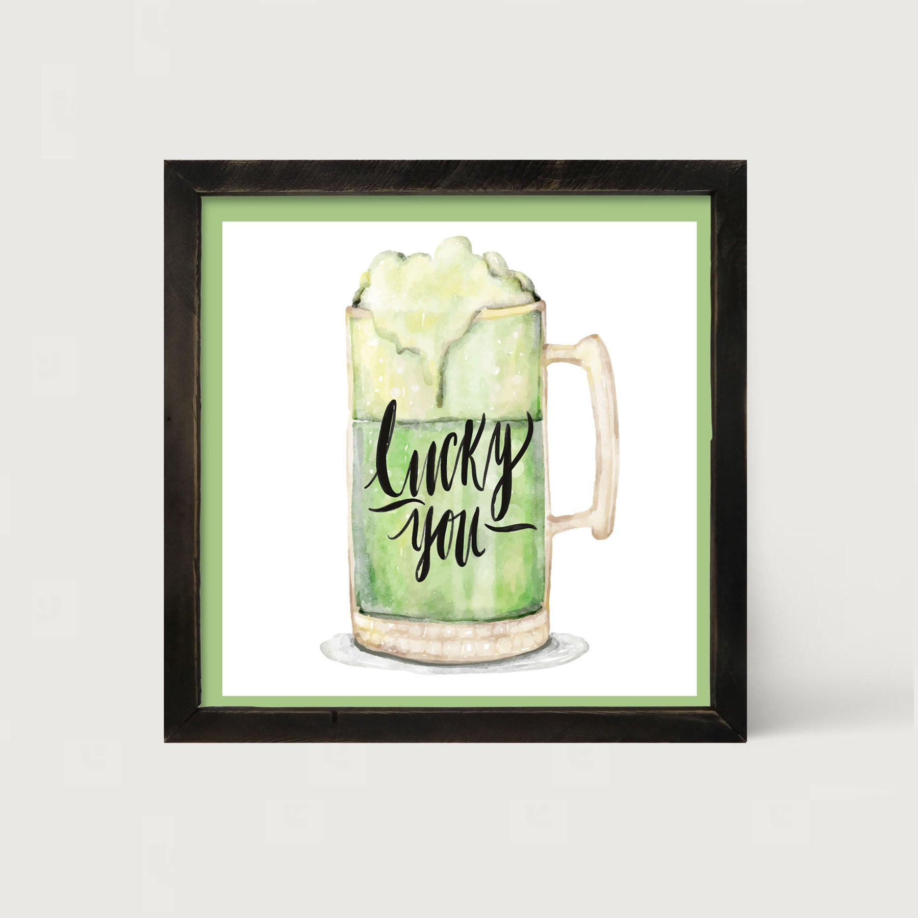 St. Patrick's Day Green Beer - Framed art