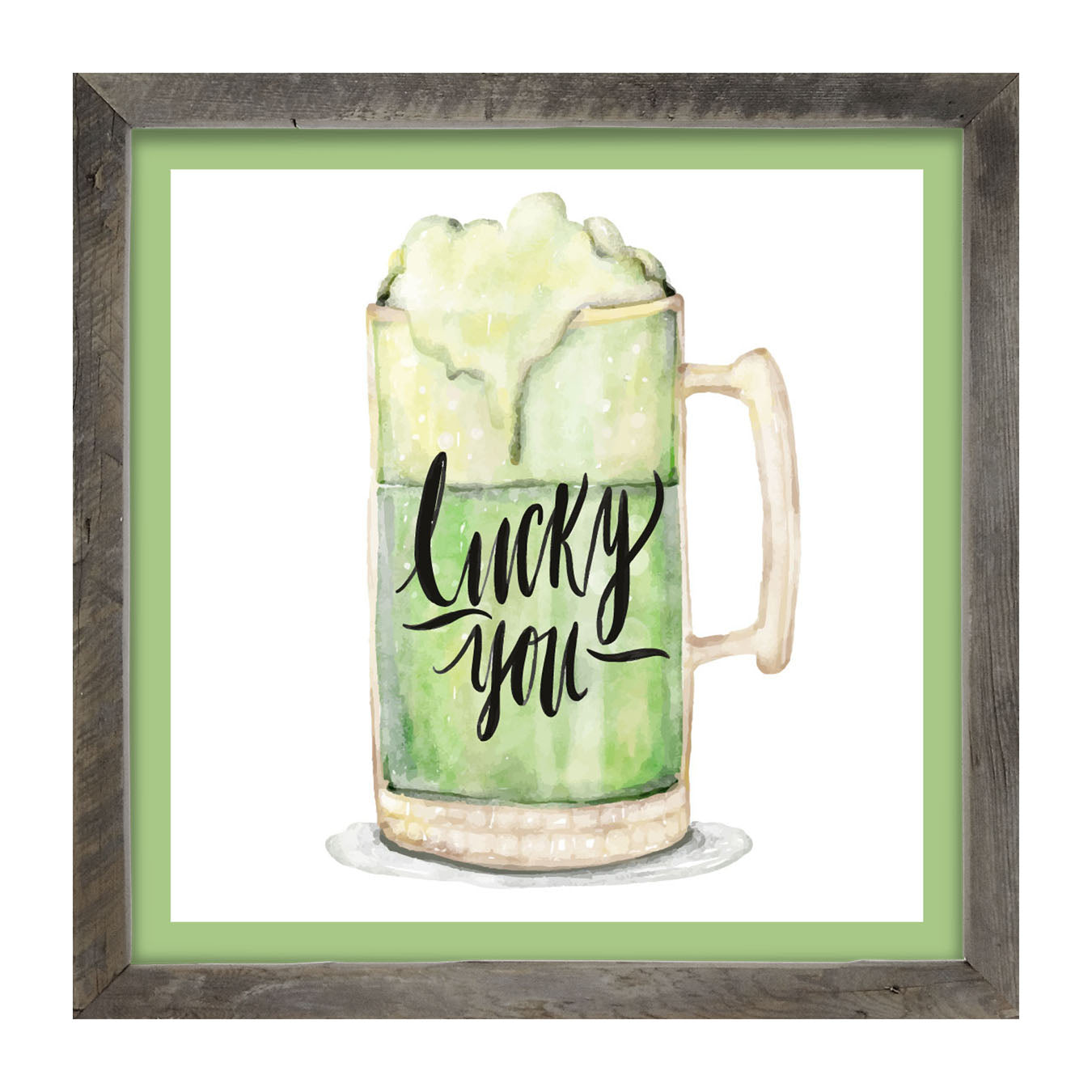 St. Patrick's Day Green Beer - Framed art