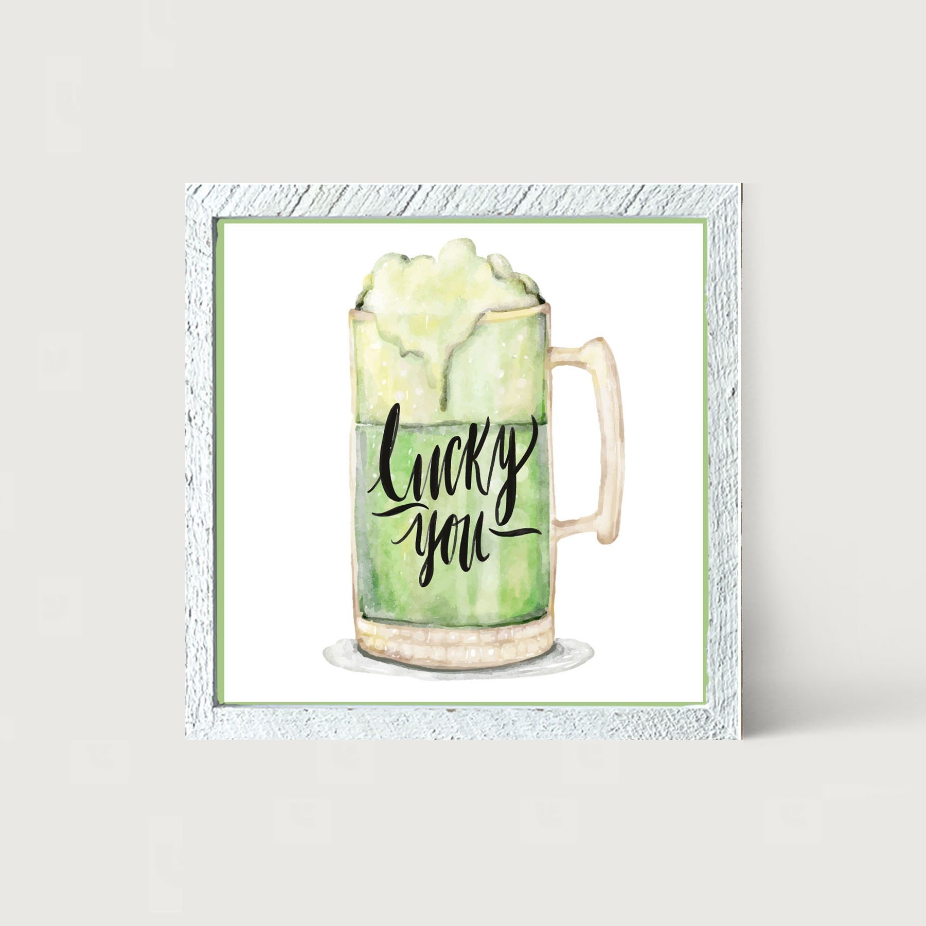 St. Patrick's Day Green Beer - Framed art