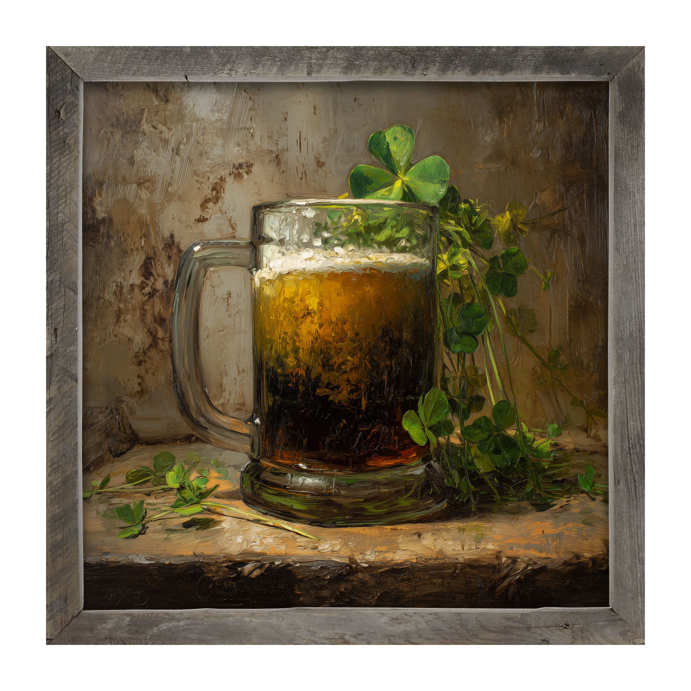 St. Patrick's - Mug of Beer - Framed Art