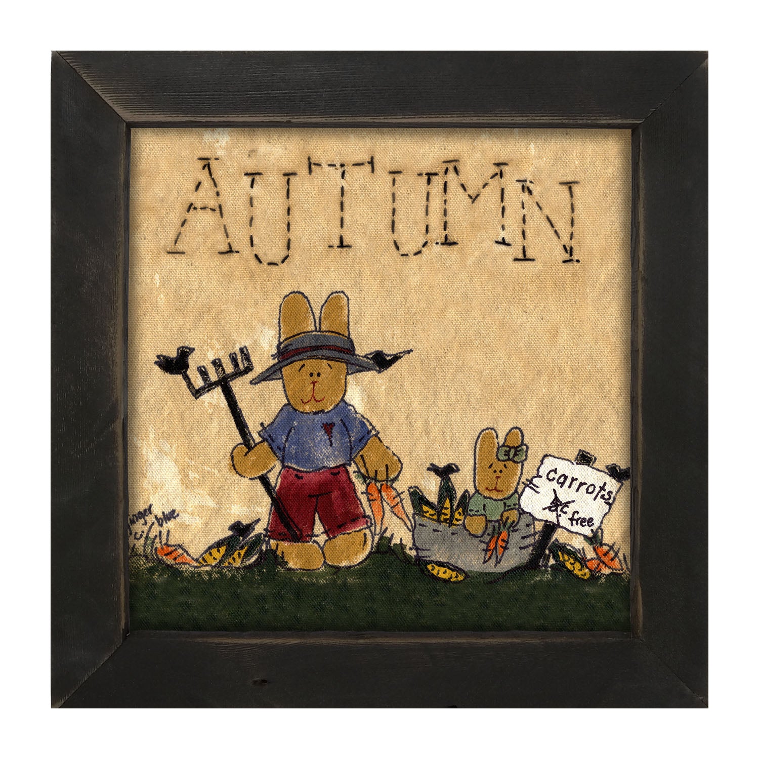 Autumn Bunny - Framed art