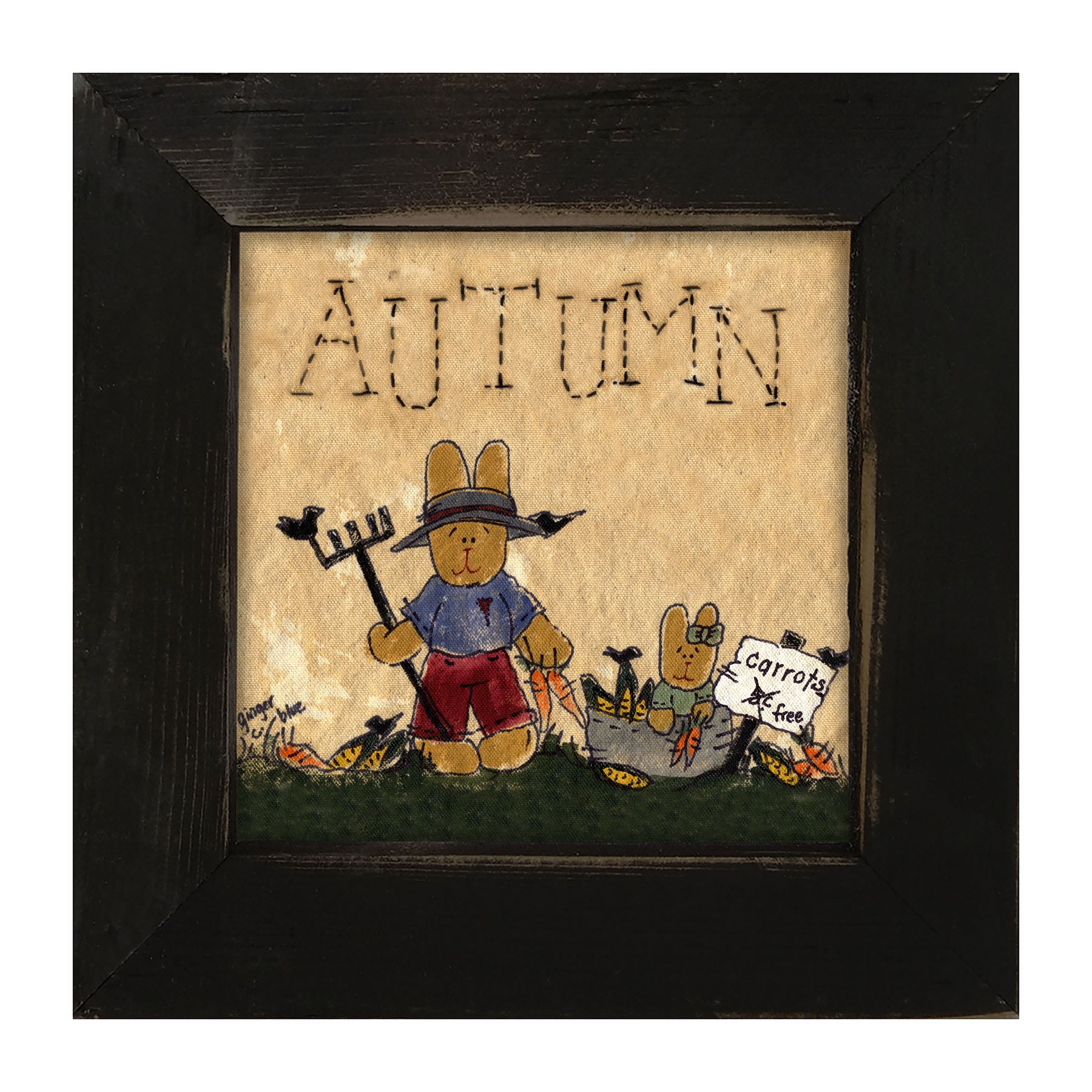 Autumn Bunny - Framed art