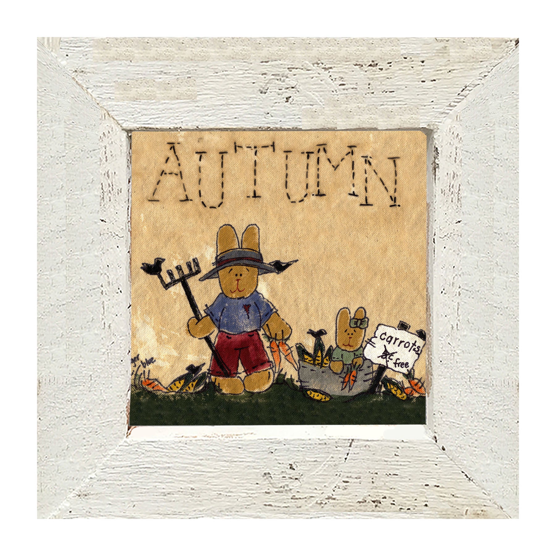 Autumn Bunny - Framed art