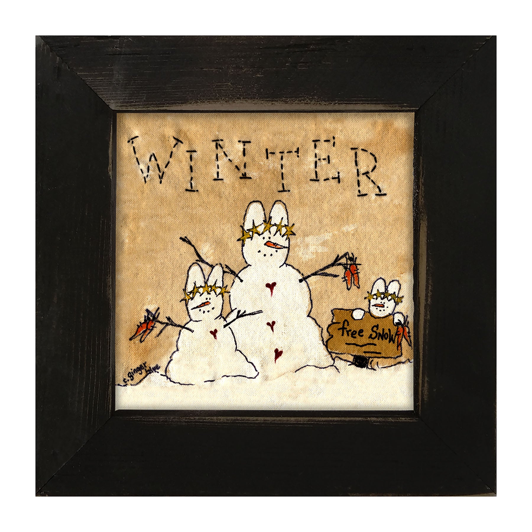 Winter Bunny - Framed art