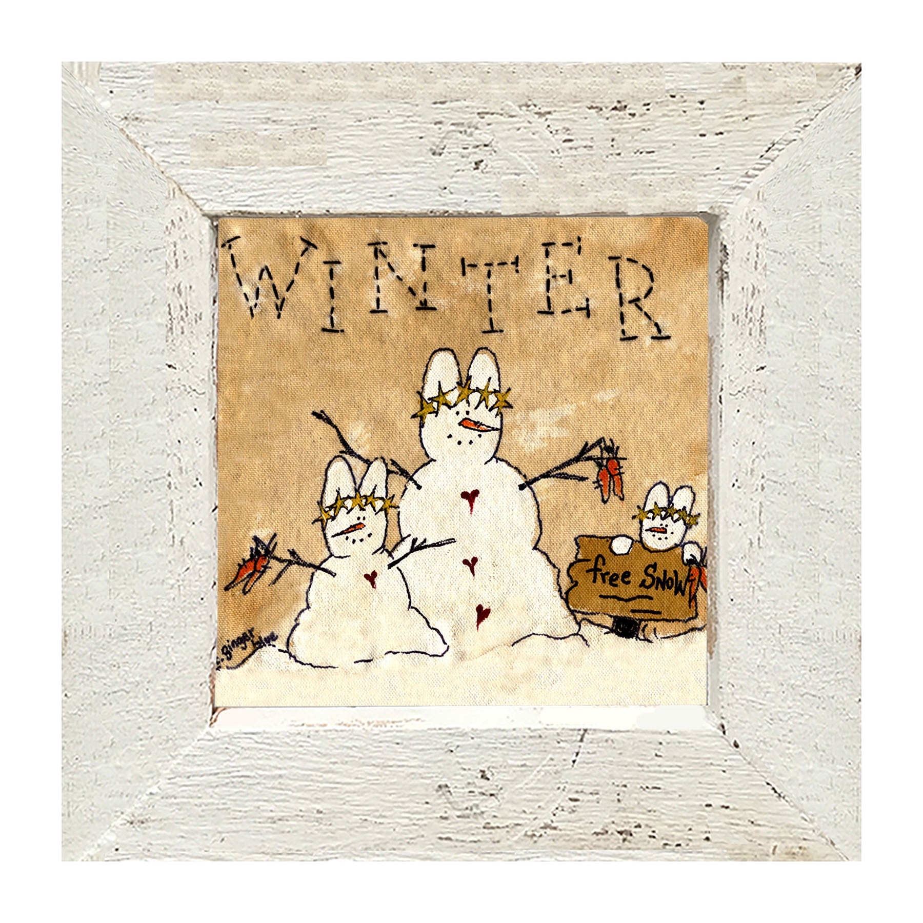 Winter Bunny - Framed art