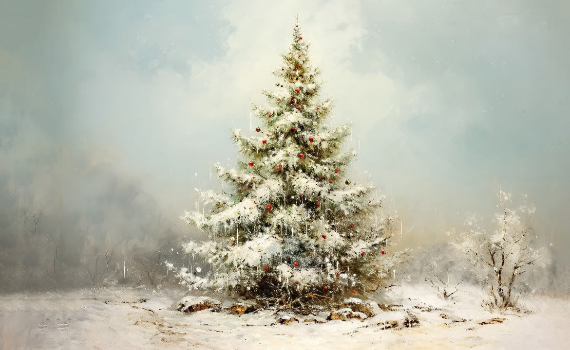 Snowy Christmas tree