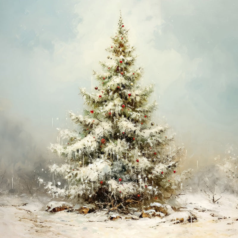 Snowy Christmas tree