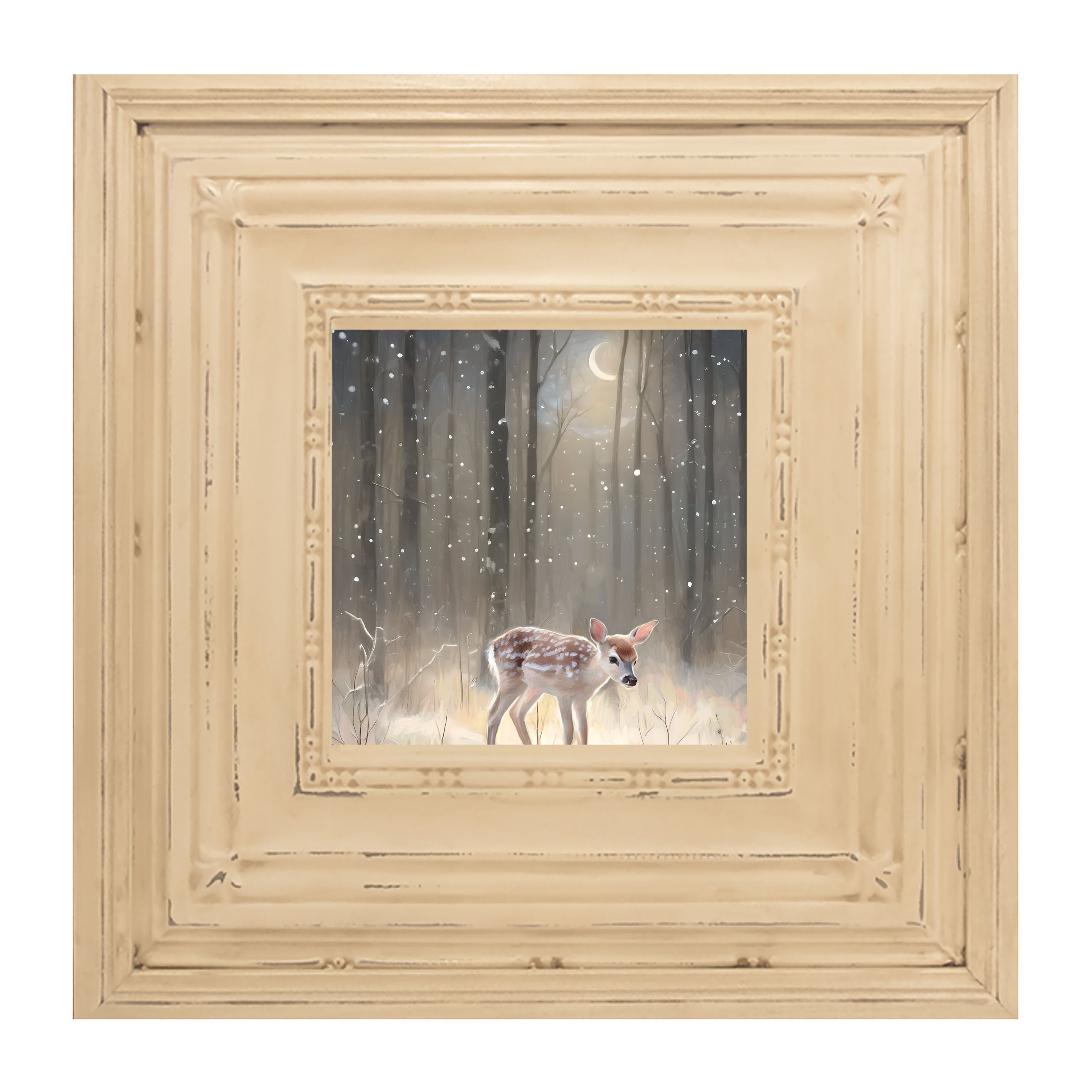 Snowy Deer