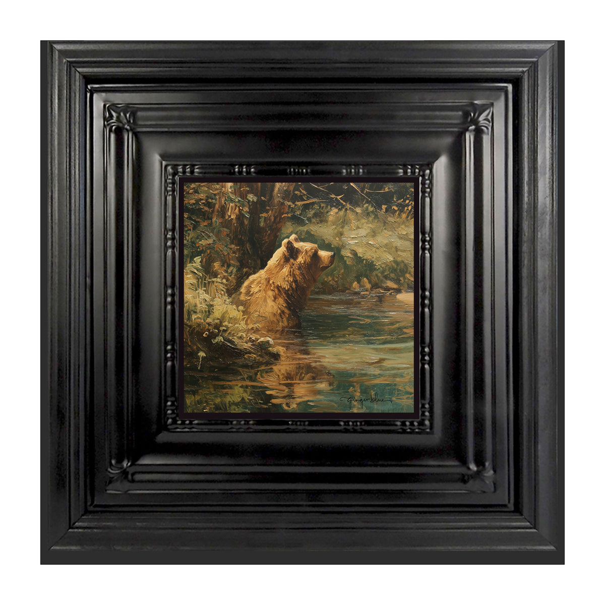 Brown Bear Relaxing in the Water