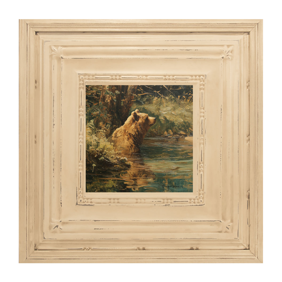 Brown Bear Relaxing in the Water