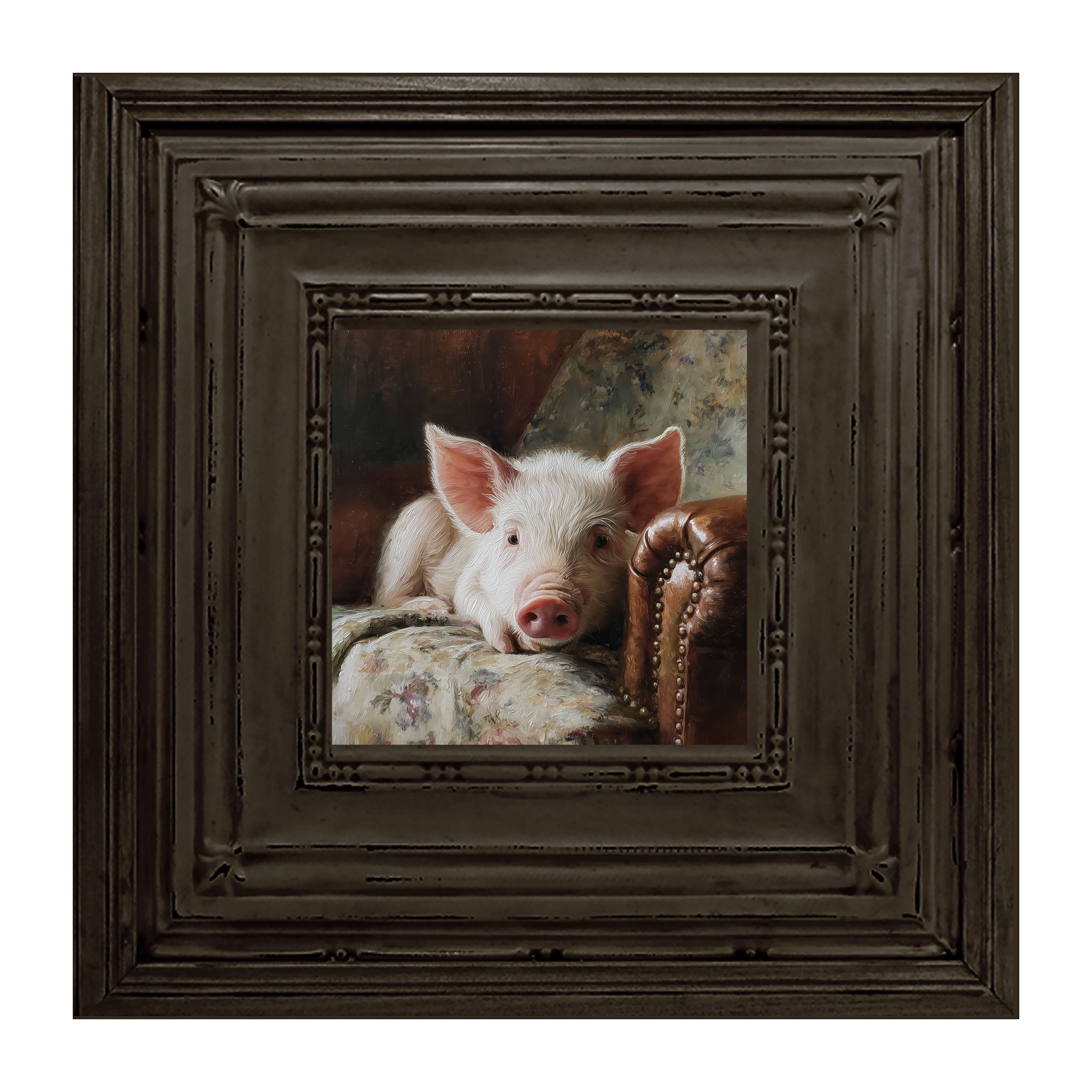 Armchair with Pig